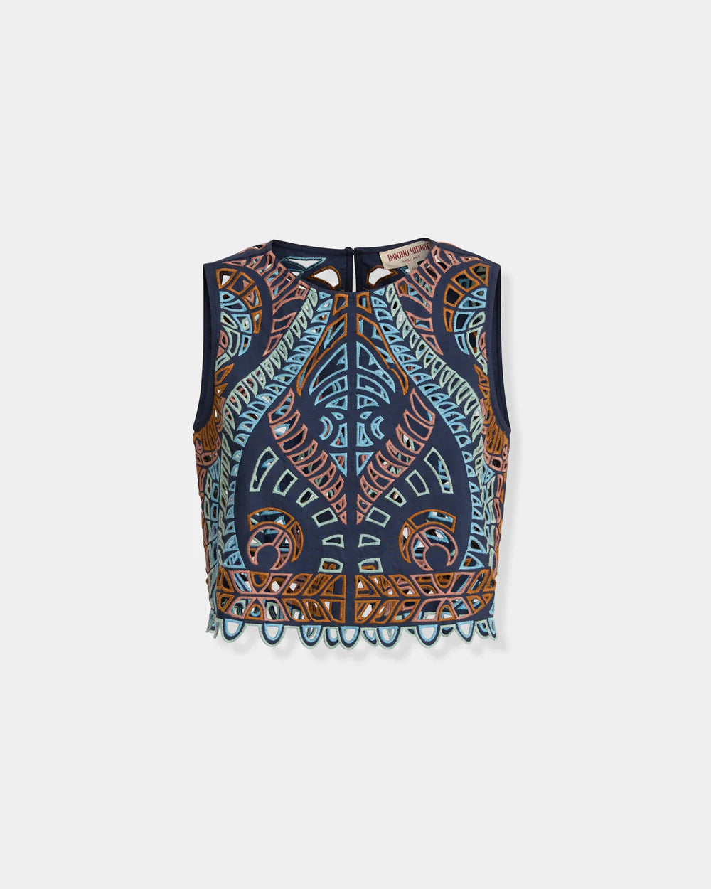 Emporio Sirenuse Ada Top in Brisé Cutwork