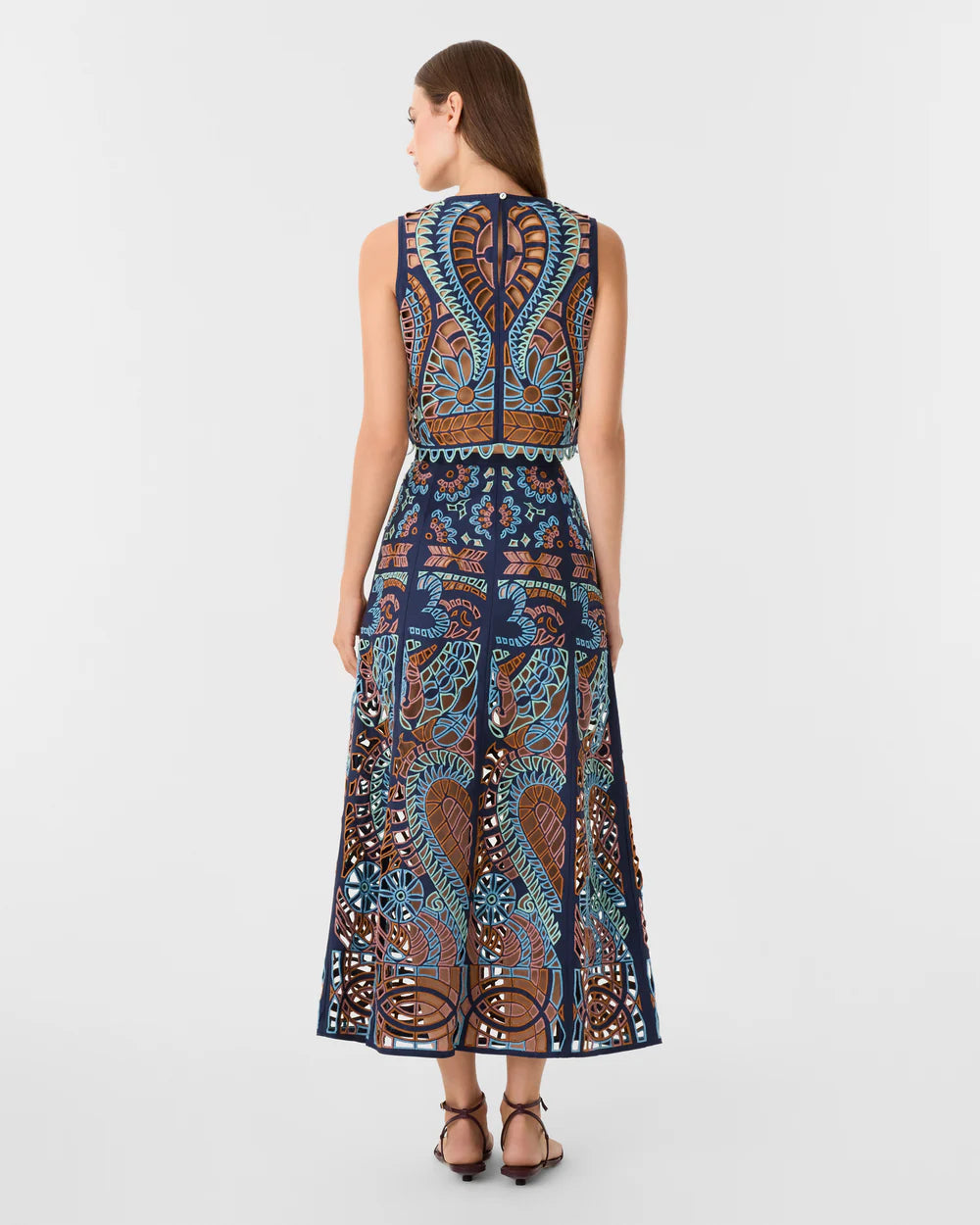 Emporio Sirenuse Ada Top in Brisé Cutwork