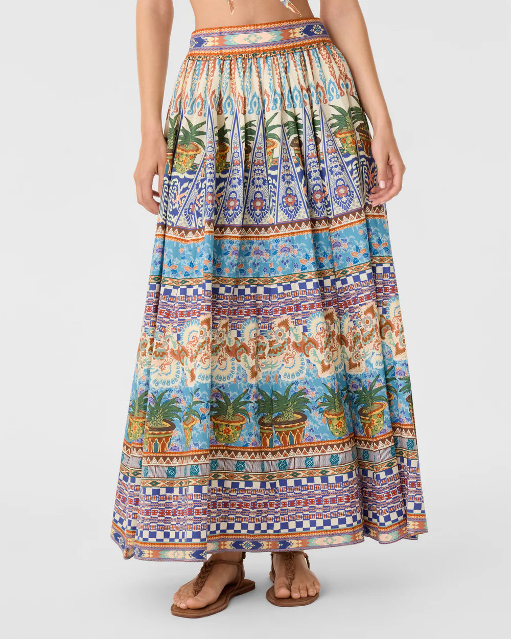 Emporio Sirenuse Ombretta Skirt in Chimera Print