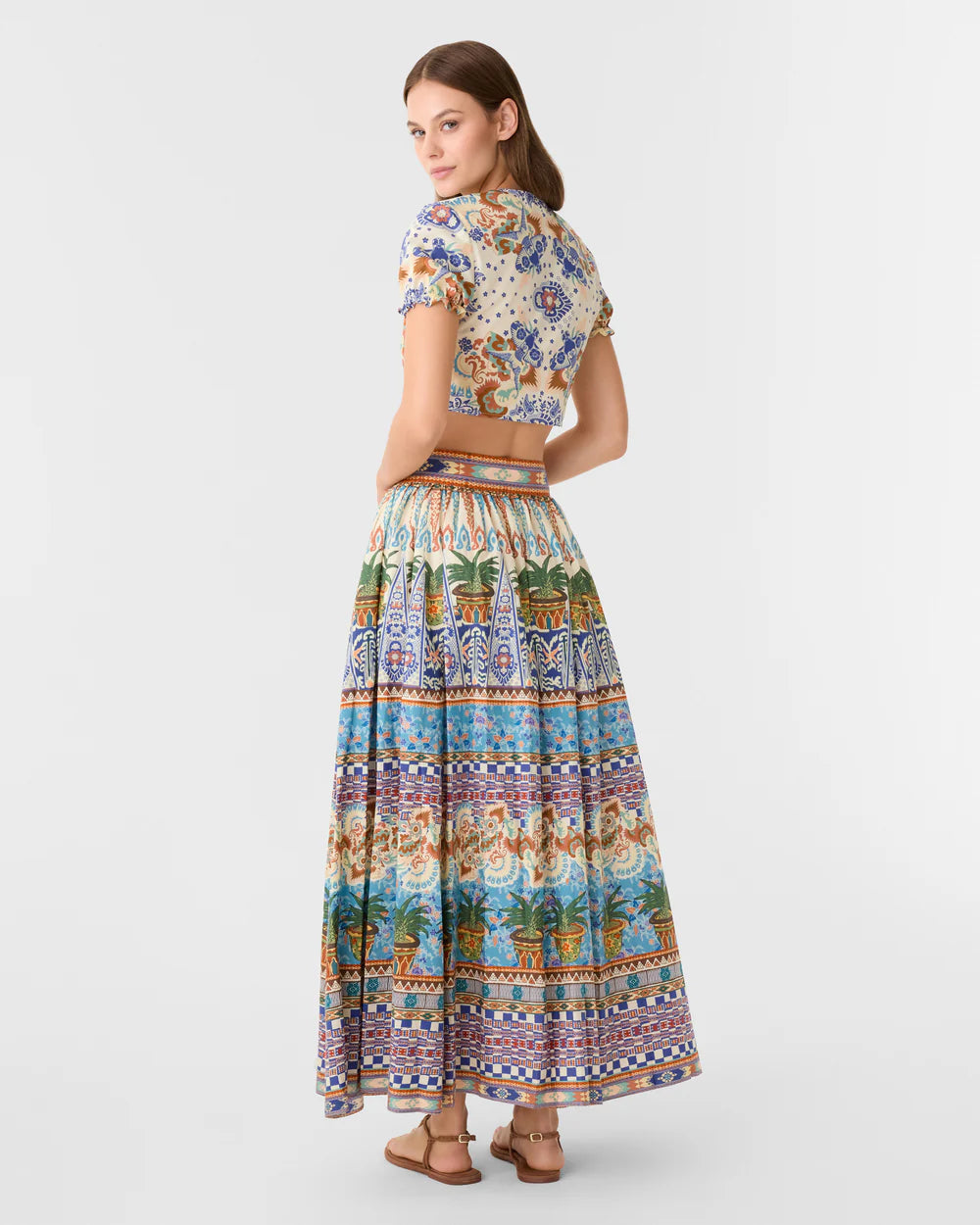 Emporio Sirenuse Ombretta Skirt in Chimera Print