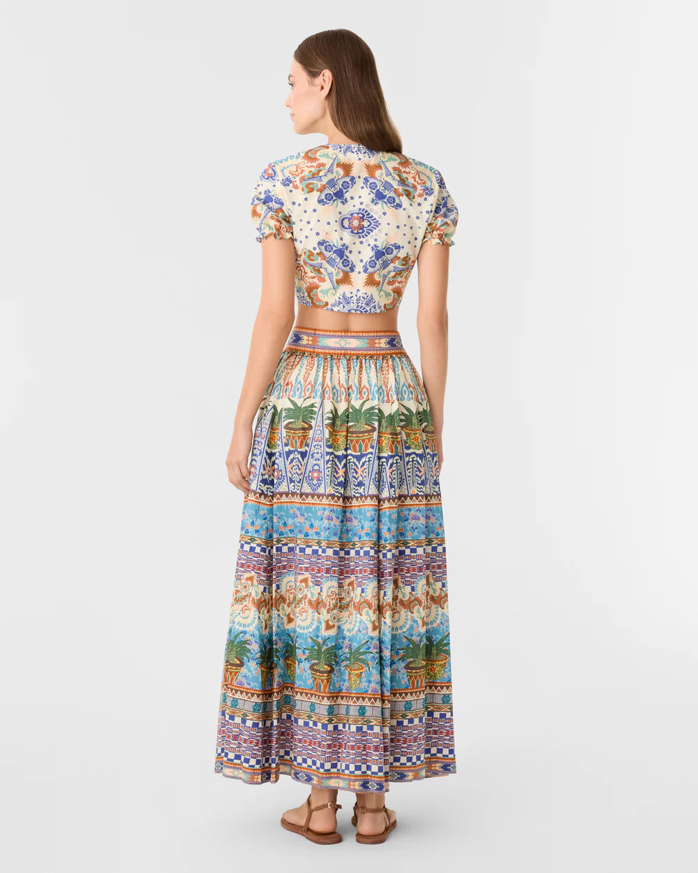 Emporio Sirenuse Poppy Top in Chimera Print