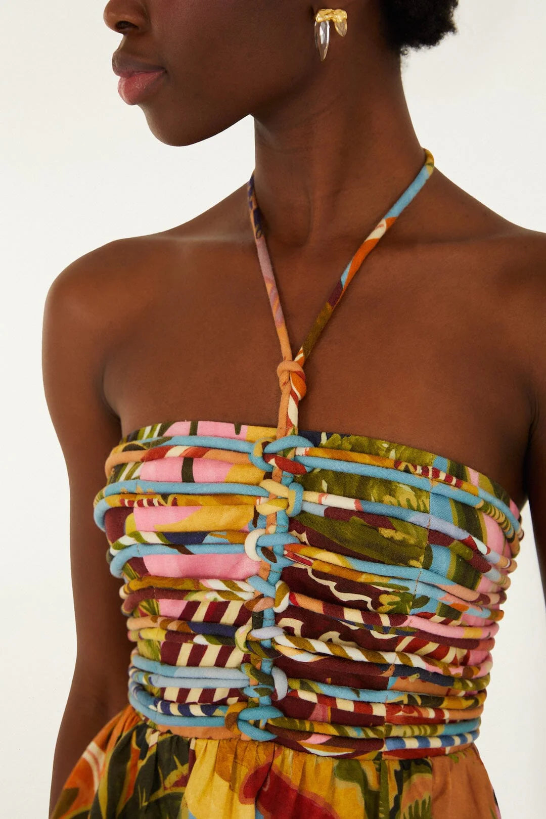 Farm Rio Multicolor Tropical Dress