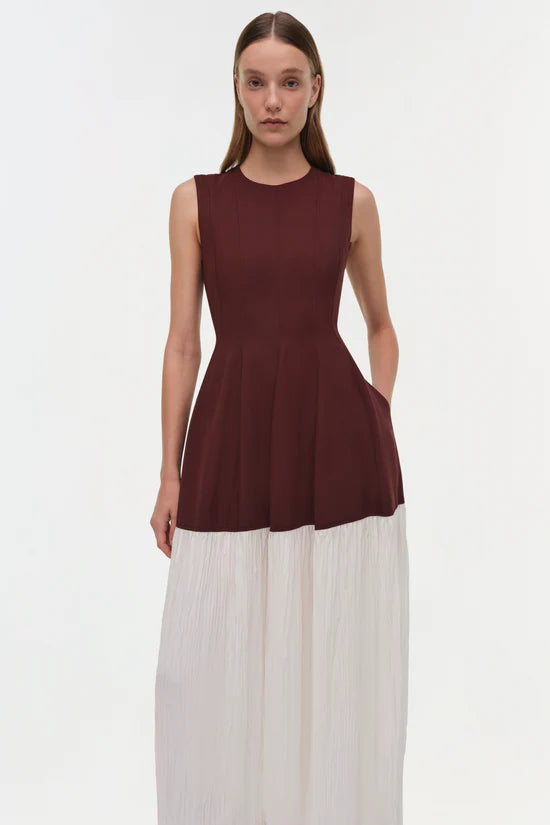 Simkhai Raleigh Pleated Midi Dress