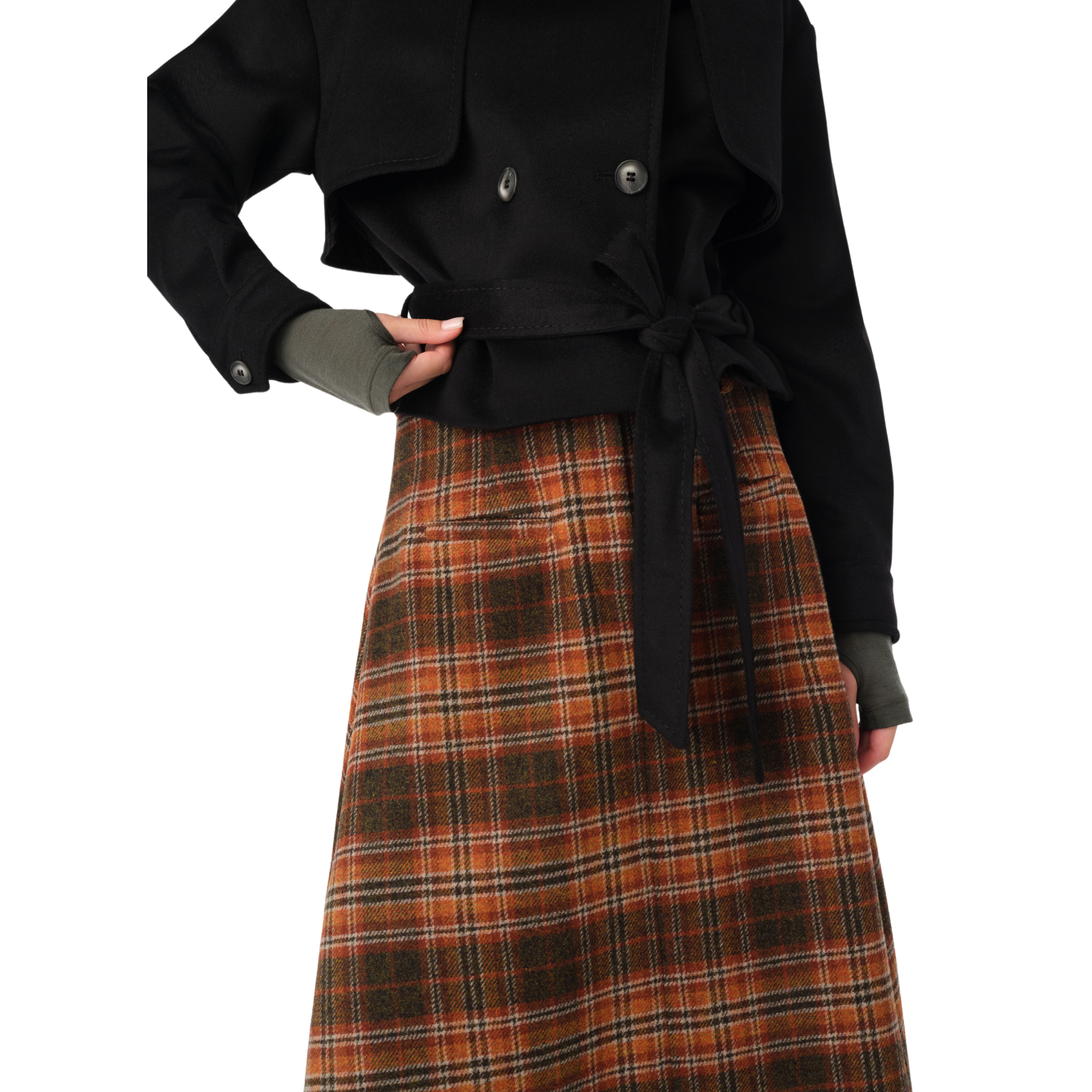 Malej Wool Cropped Coat