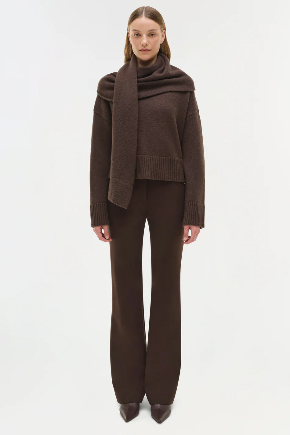 Simkhai Elson Wool Cashmere Scarf Sweater