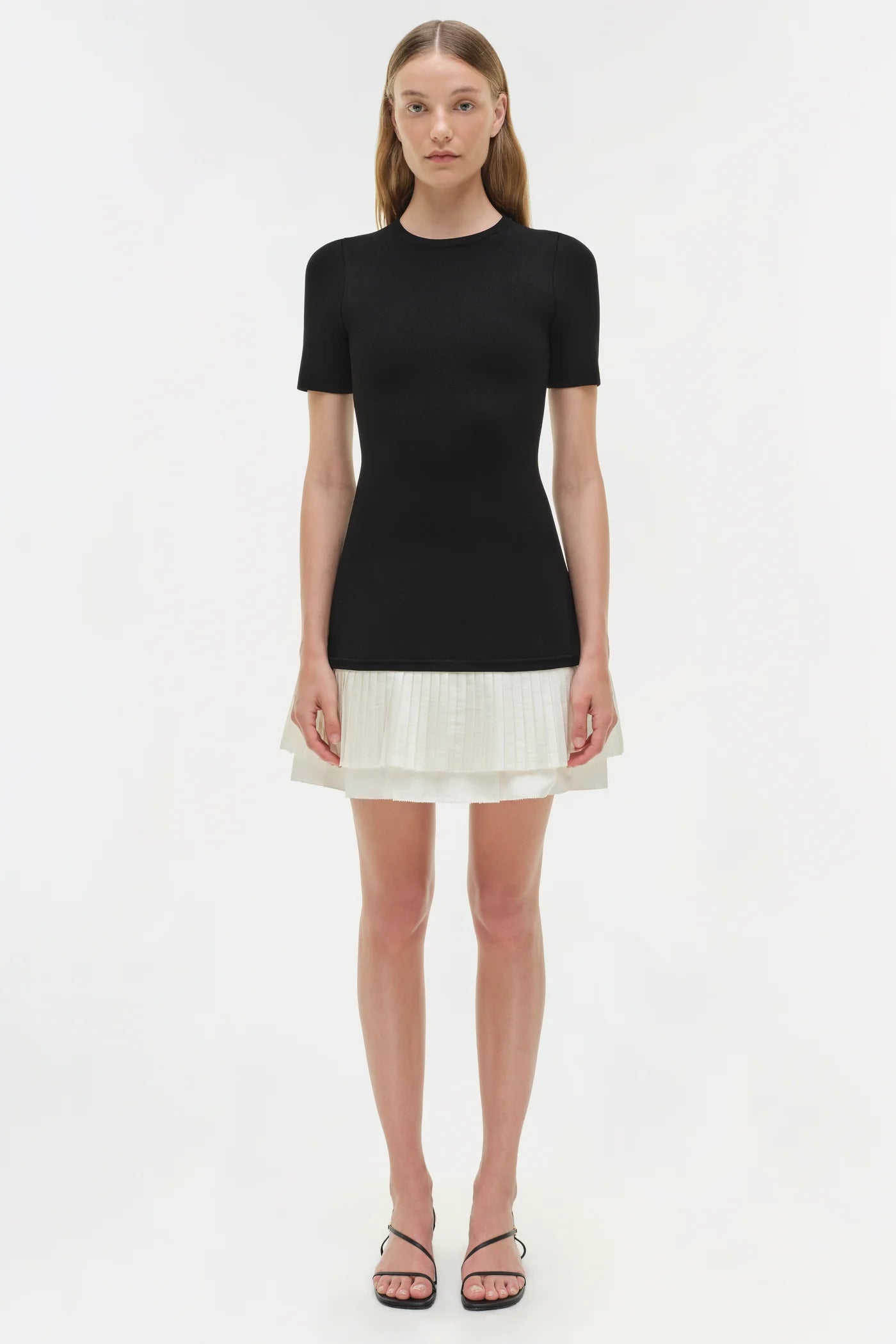 Simkhai Lorin Taffeta Knit Midi Dress