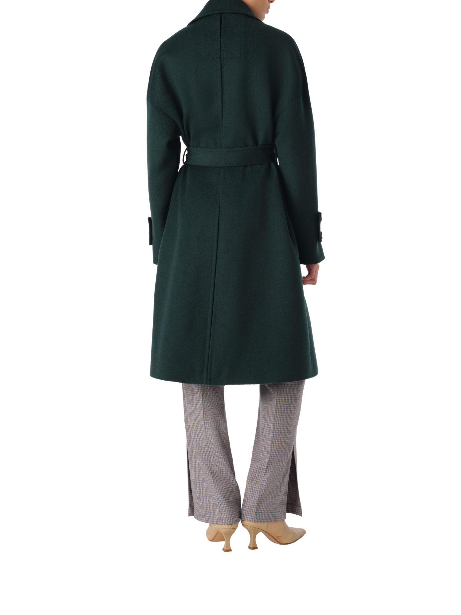 Malej Wool Green Coat