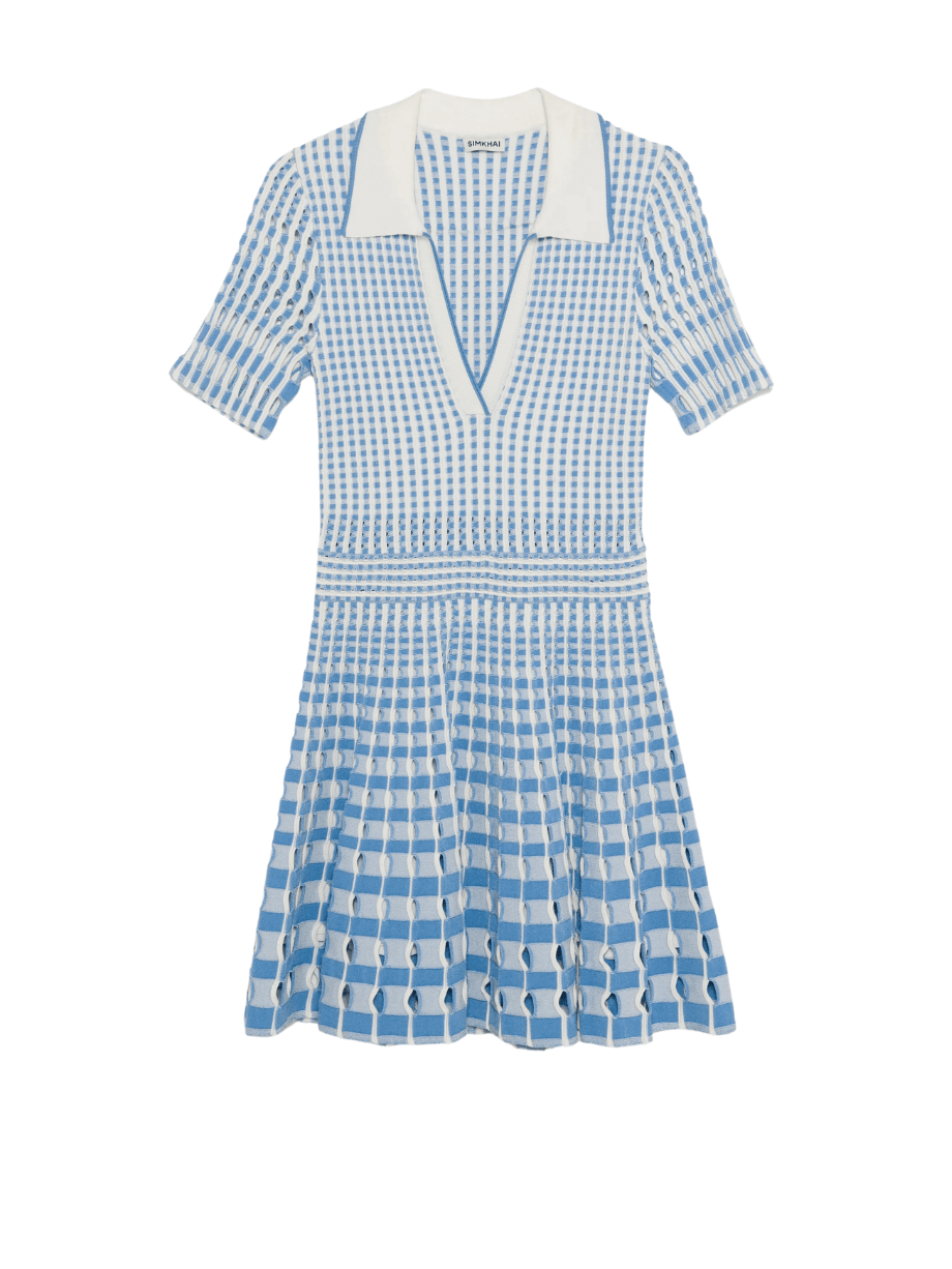 Jonathan Simkhai Tovi Knit Polo Mini Dress