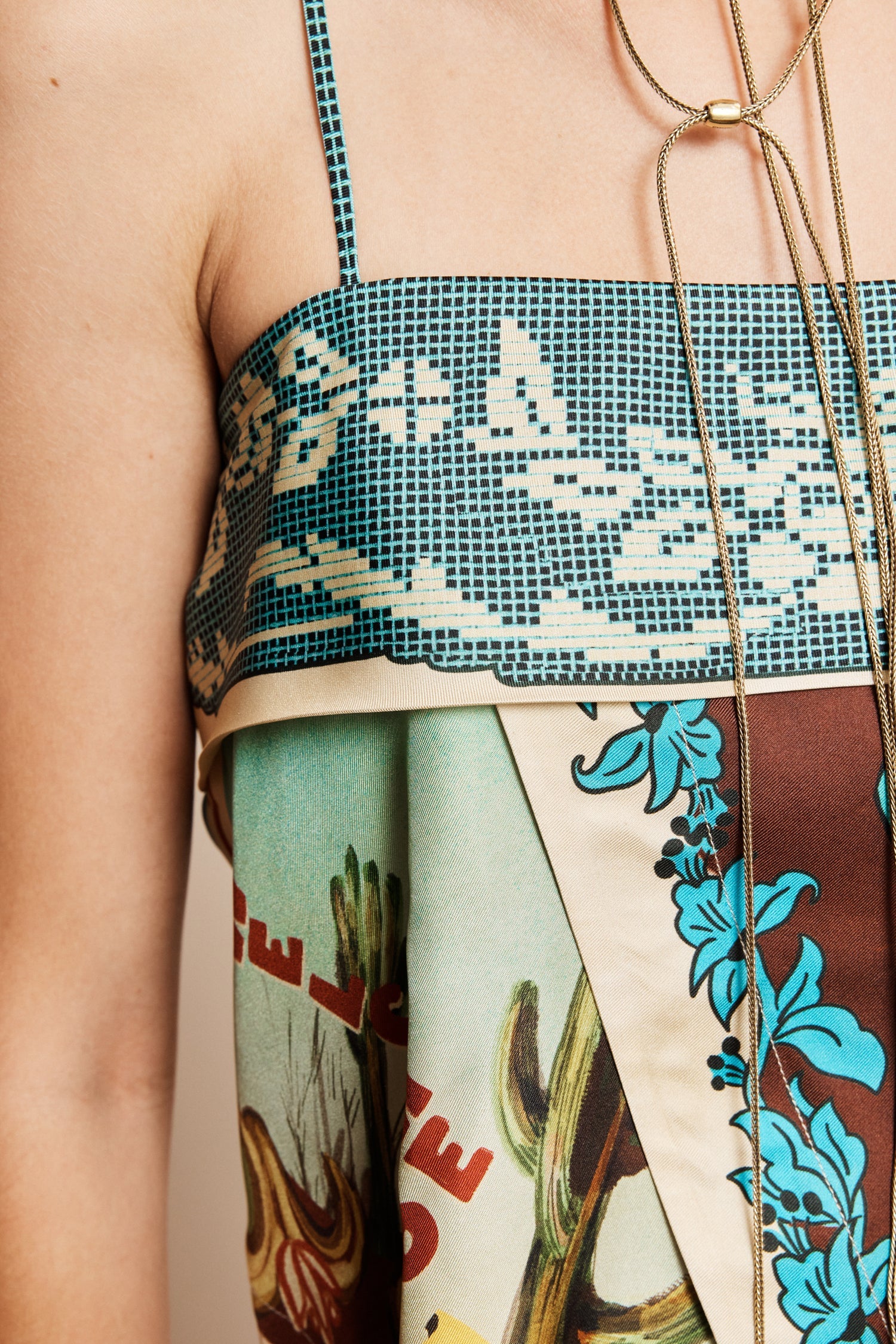 Alemais Ace Silk Scarf Top