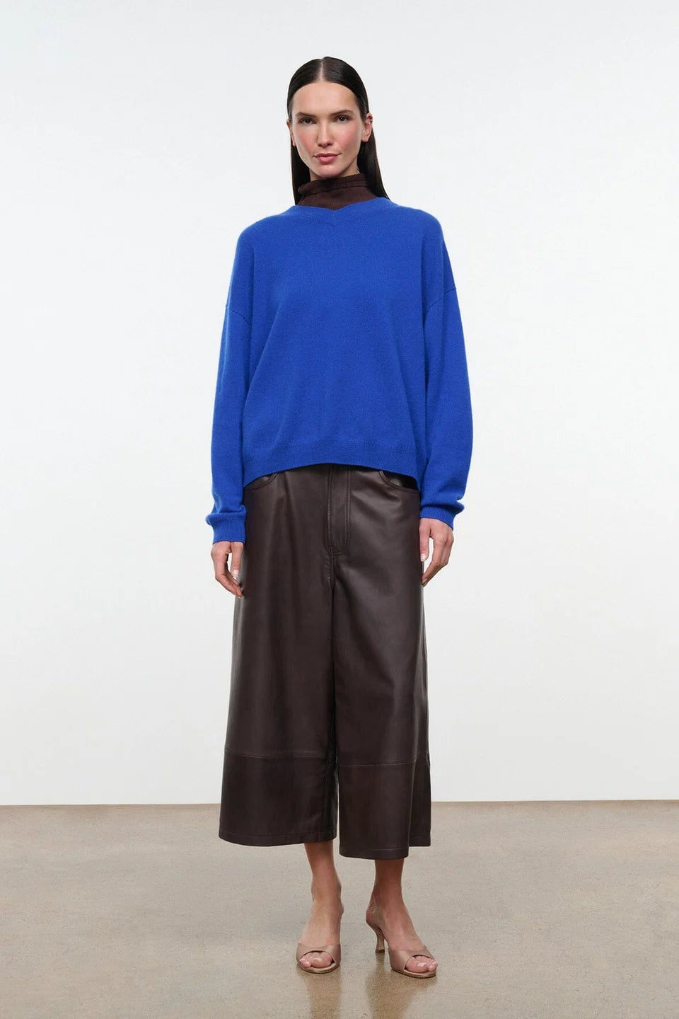 Staud Hunter Leather Culotte - Earth