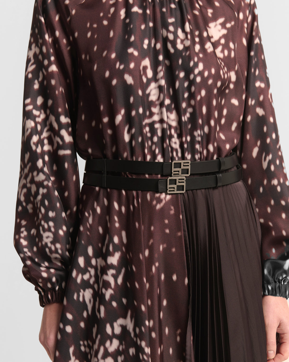 Beatrice B Printed Silk Midi Dress