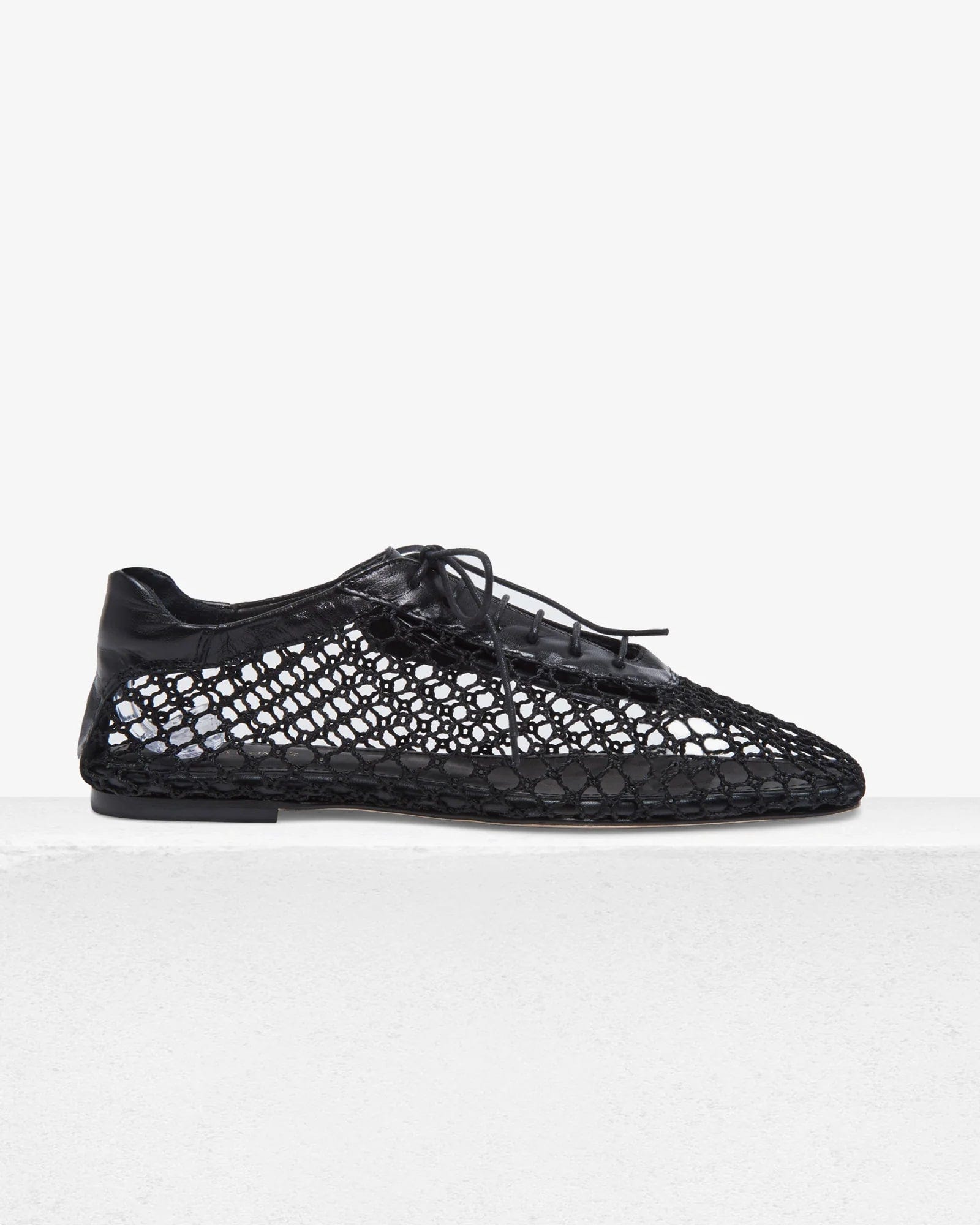 Andrea Gomez Antonia  Mesh Flats Off Black