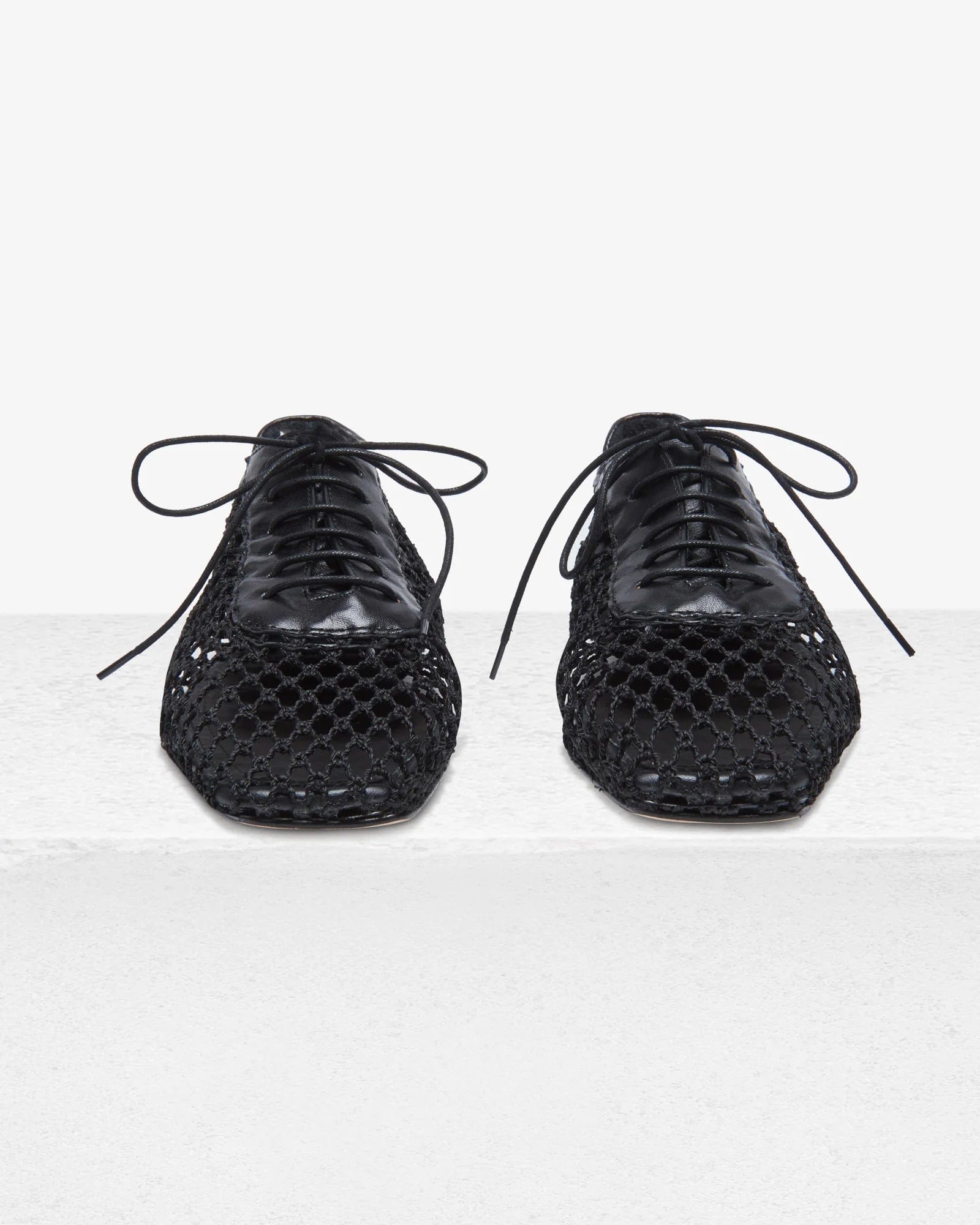 Andrea Gomez Antonia  Mesh Flats Off Black