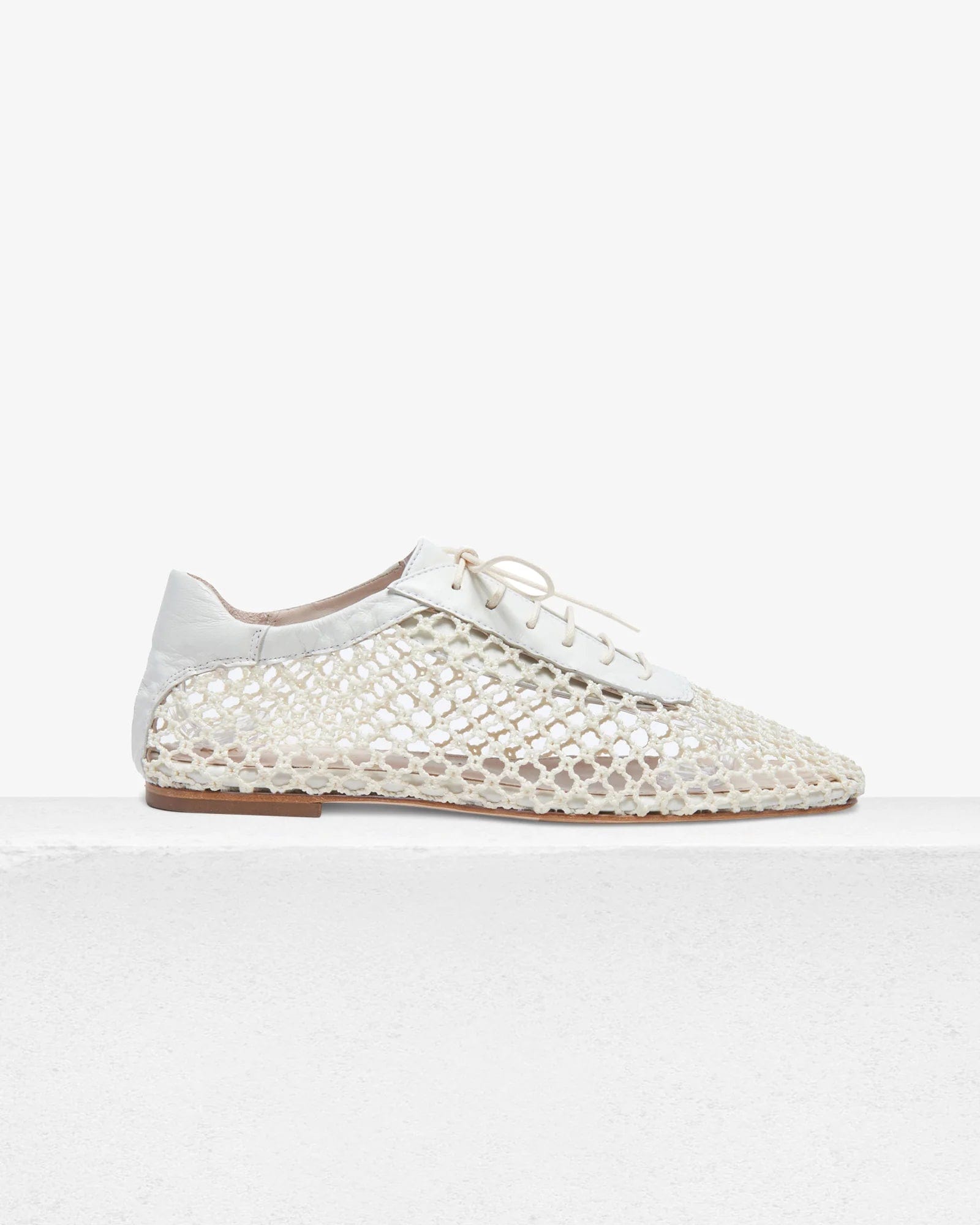 Andrea Gomez Antonia  Mesh Flats Off White