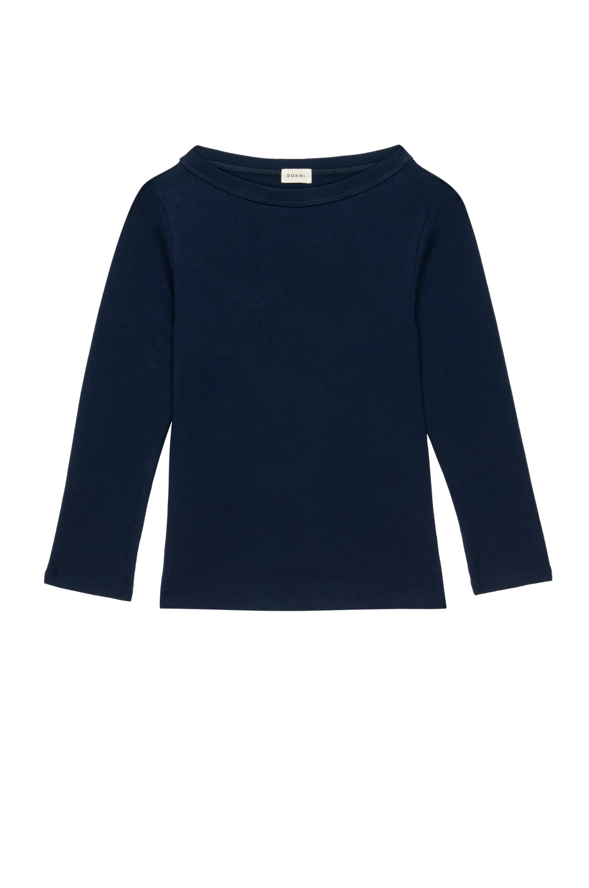 Donni Baby Rib Boat Neck - Navy