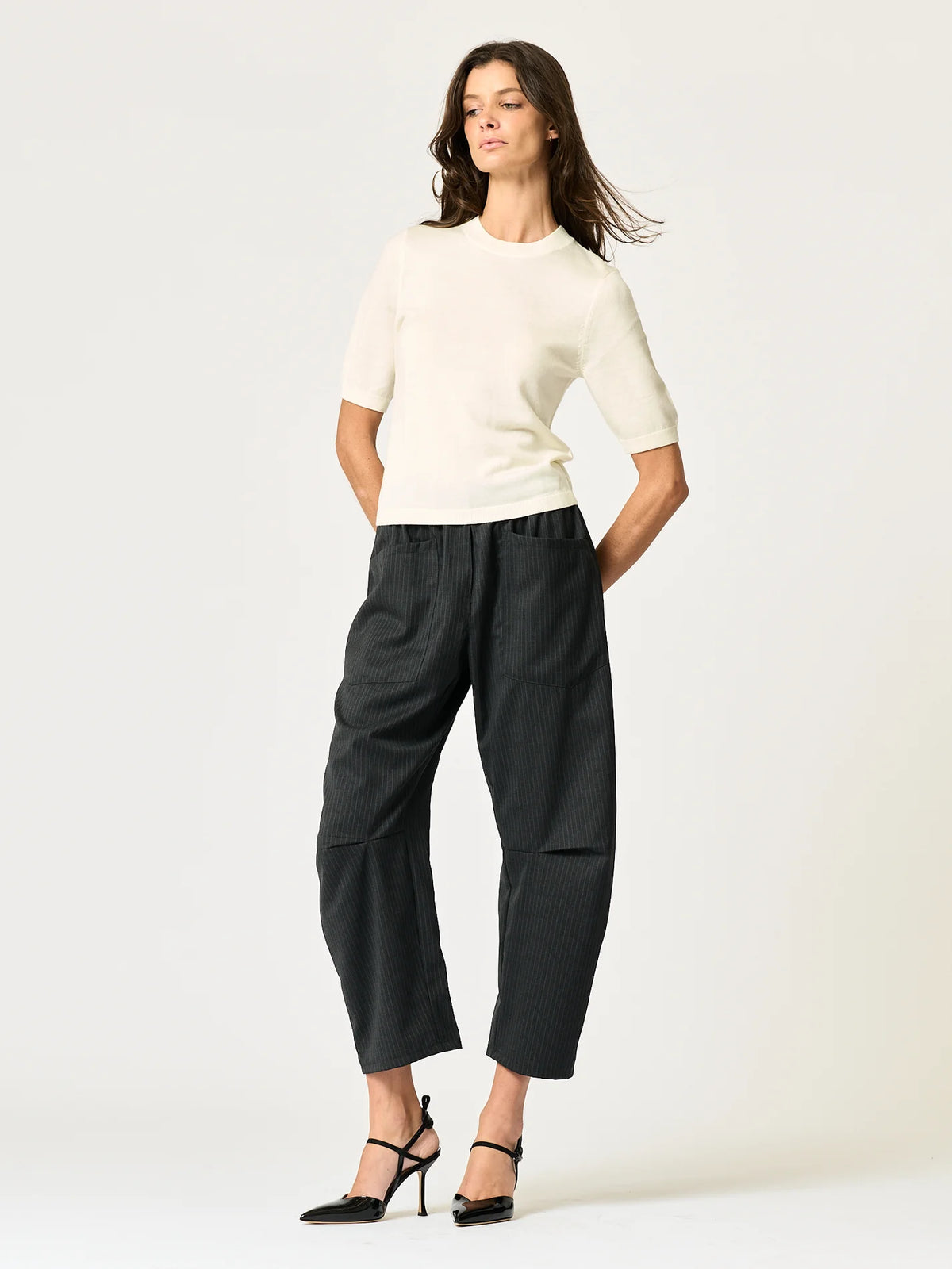 Secular Fitted Crew Sweater - Ivory