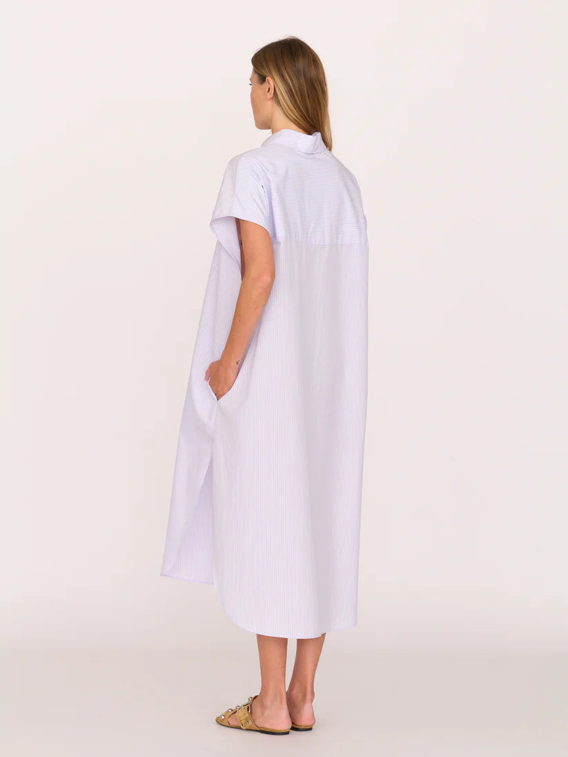 Secular Alba Dress - Lavender Stripe