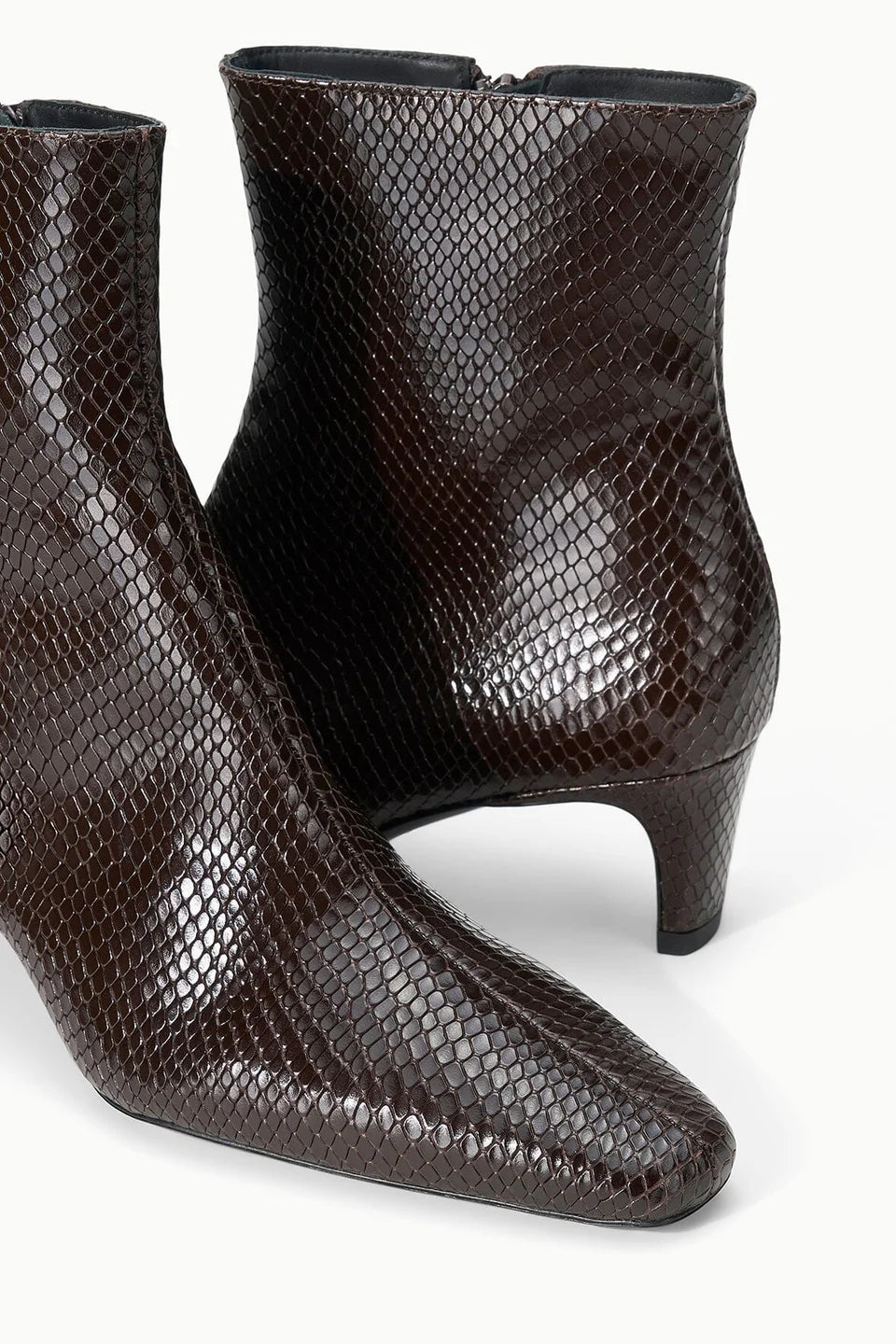 Staud Wally Ankle Boot Espresso Snake