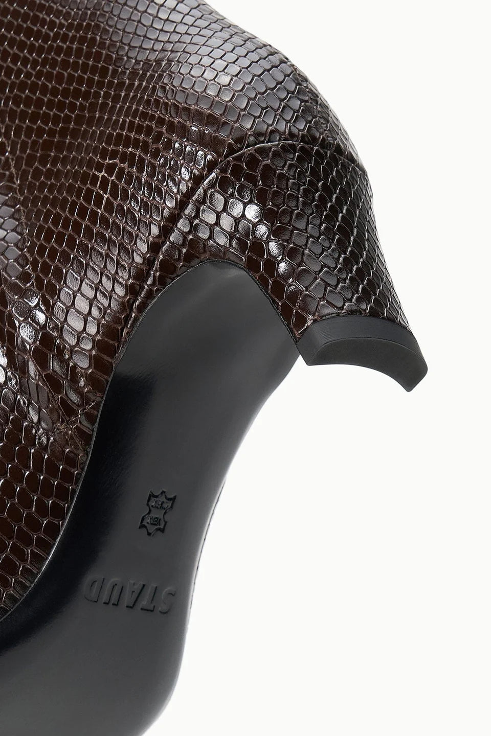 Staud Wally Ankle Boot Espresso Snake