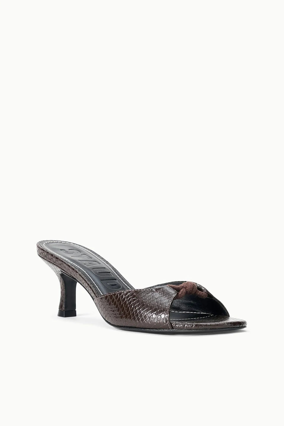 Staud Brynn Mule Espresso Snake