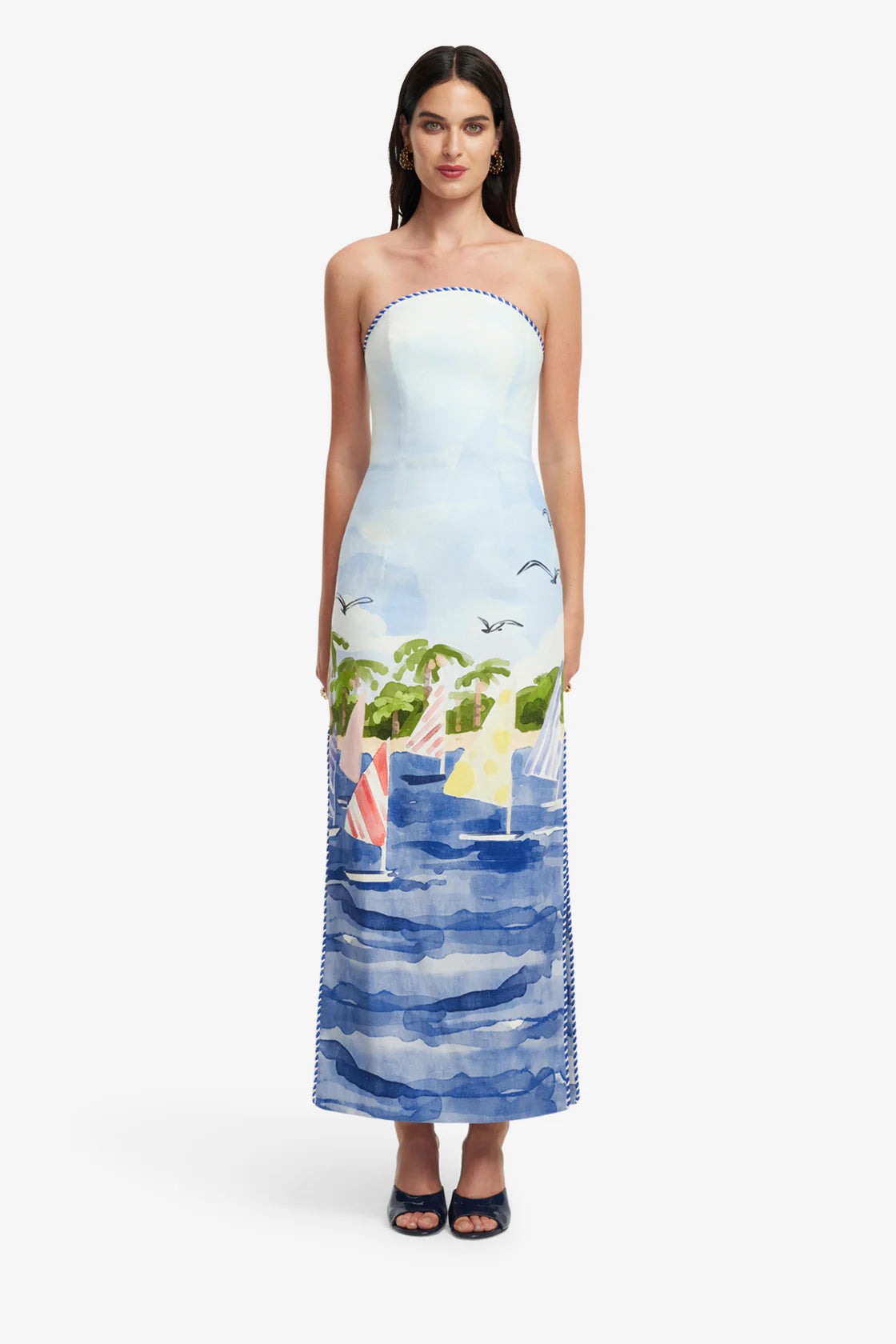 Leo Lin Ava Bustier Maxi Dress