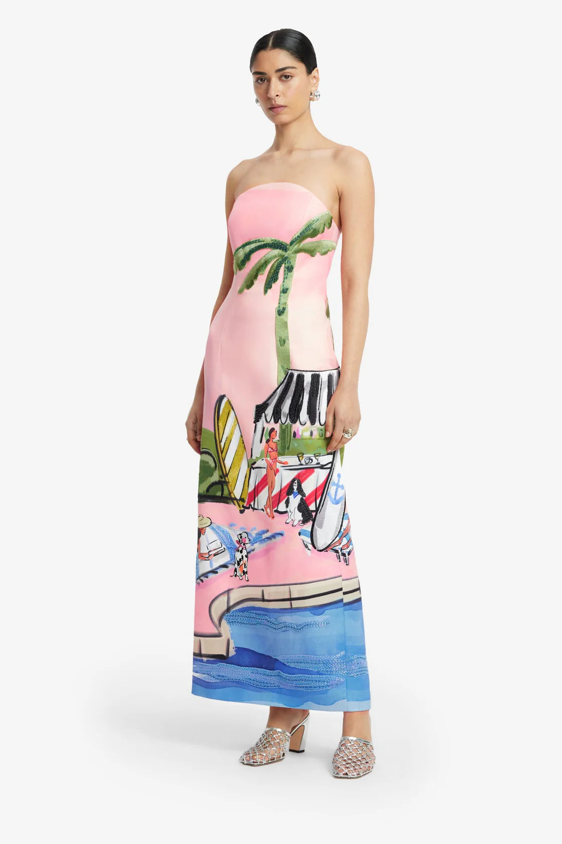 Leo Lin Ava Bustier Maxi Dress