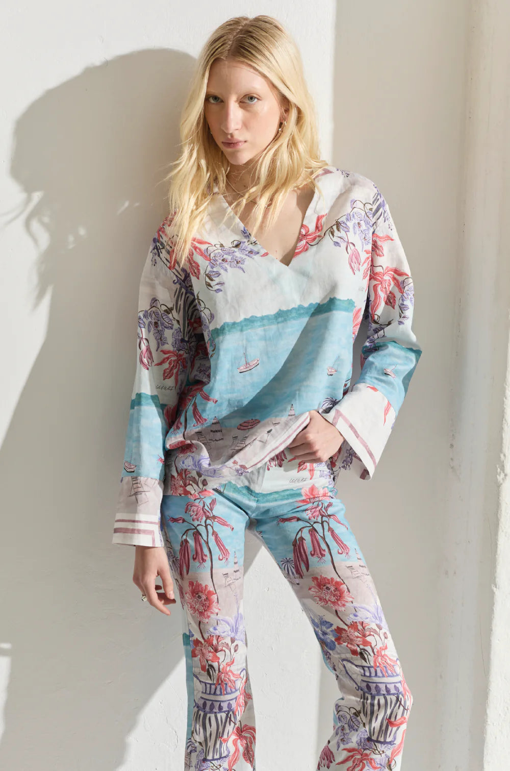 Isla & White Mila Top
