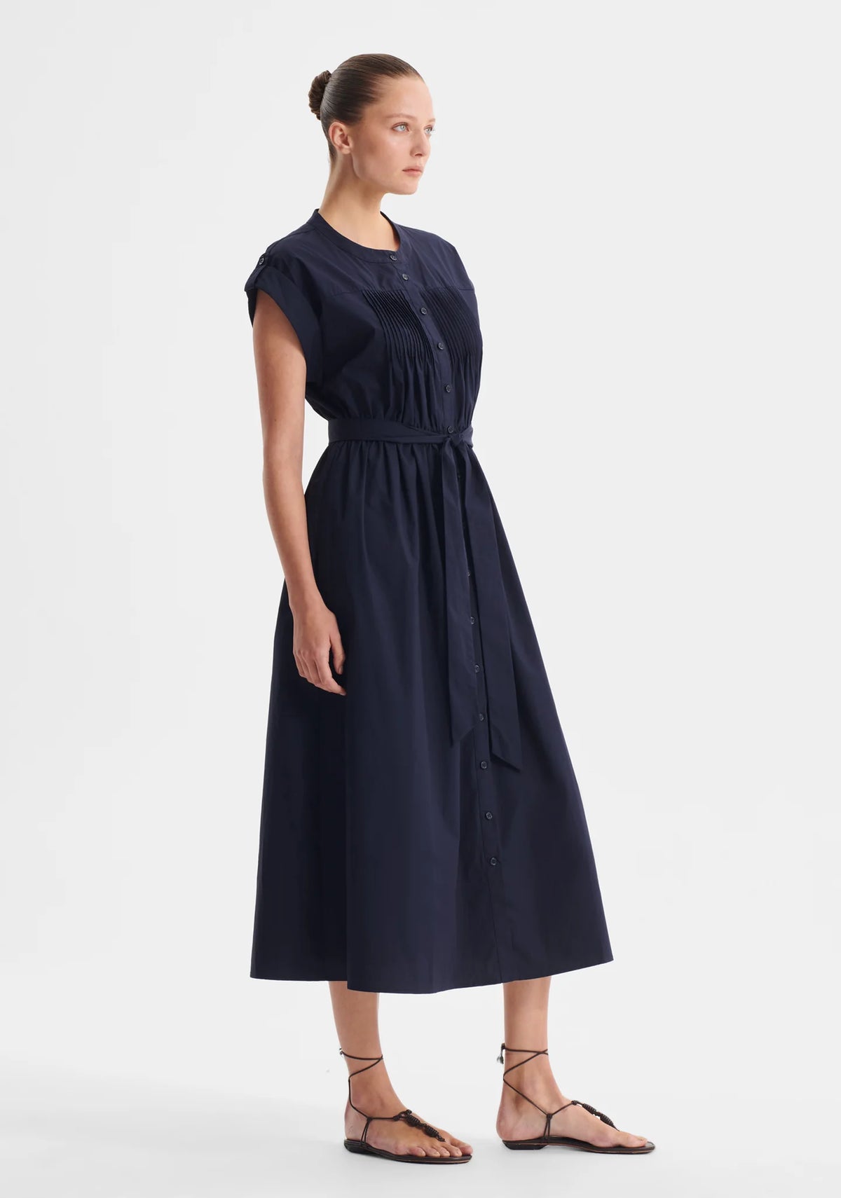 Morrison Romy Shirt Dress- Navy