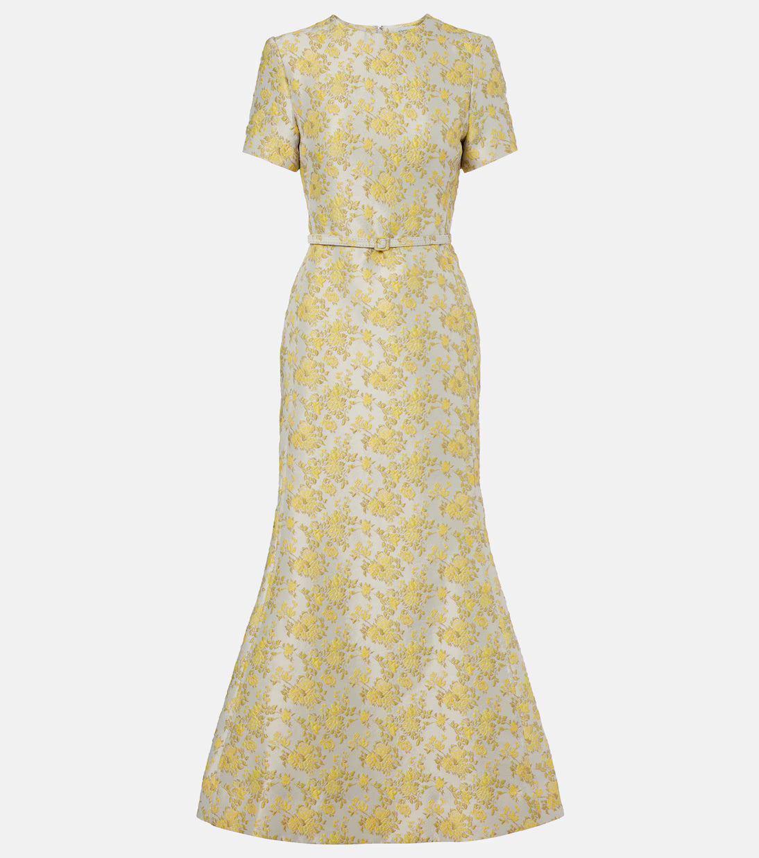Simkhai Caraline Jacquard Midi Dress Buttercream