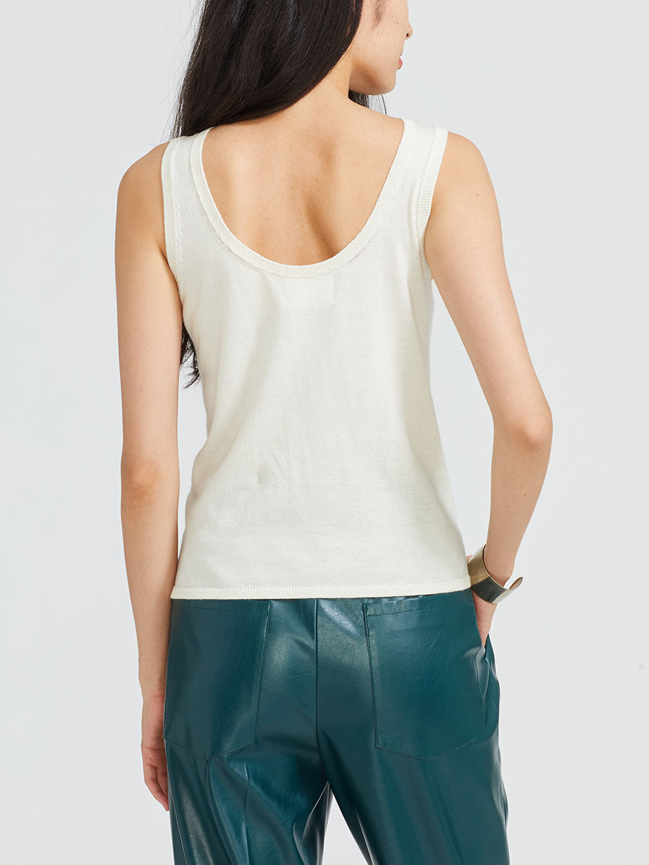 PAMPA Alpaca cotton tank top cloud