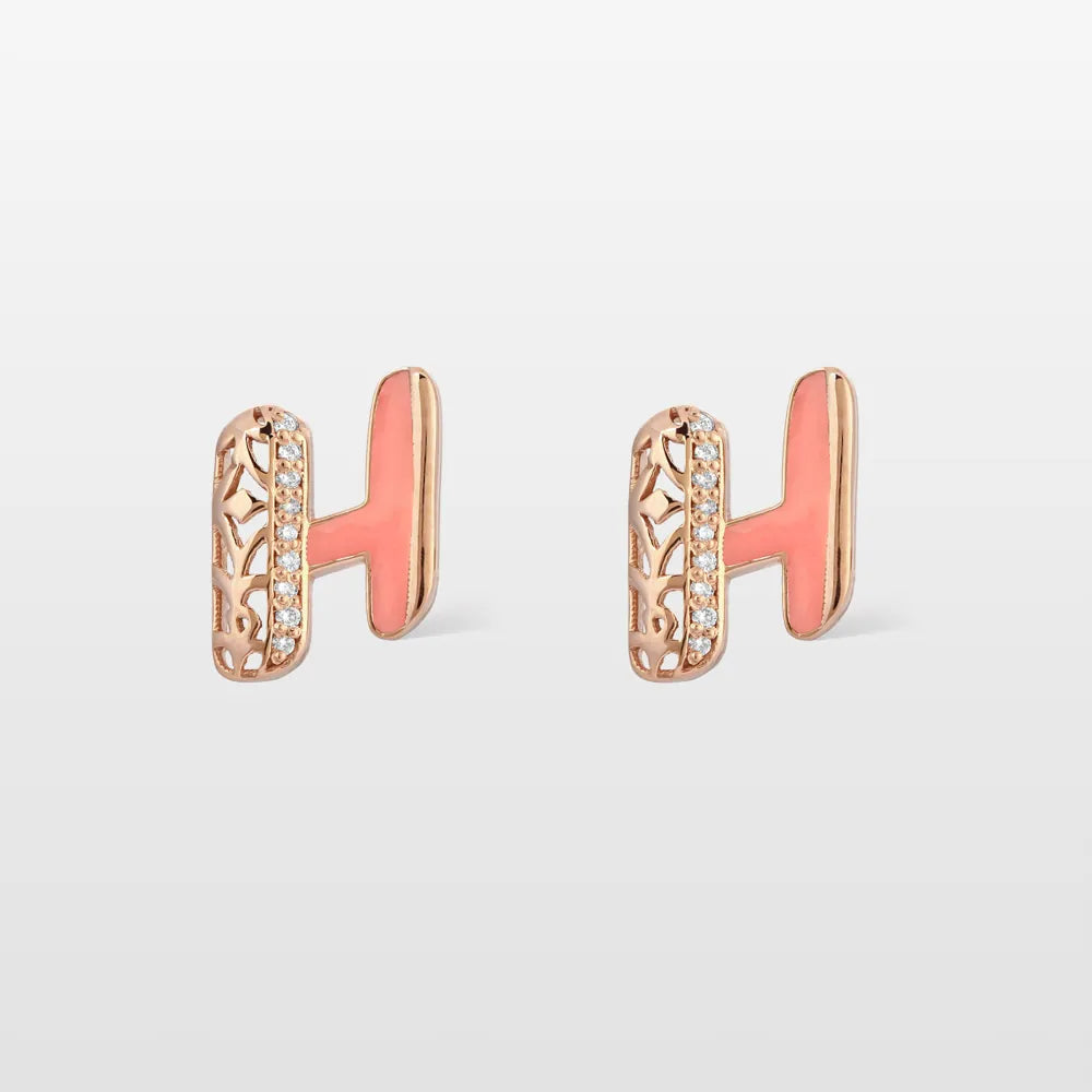 Maveroc Retro Diamond Stud Earrings