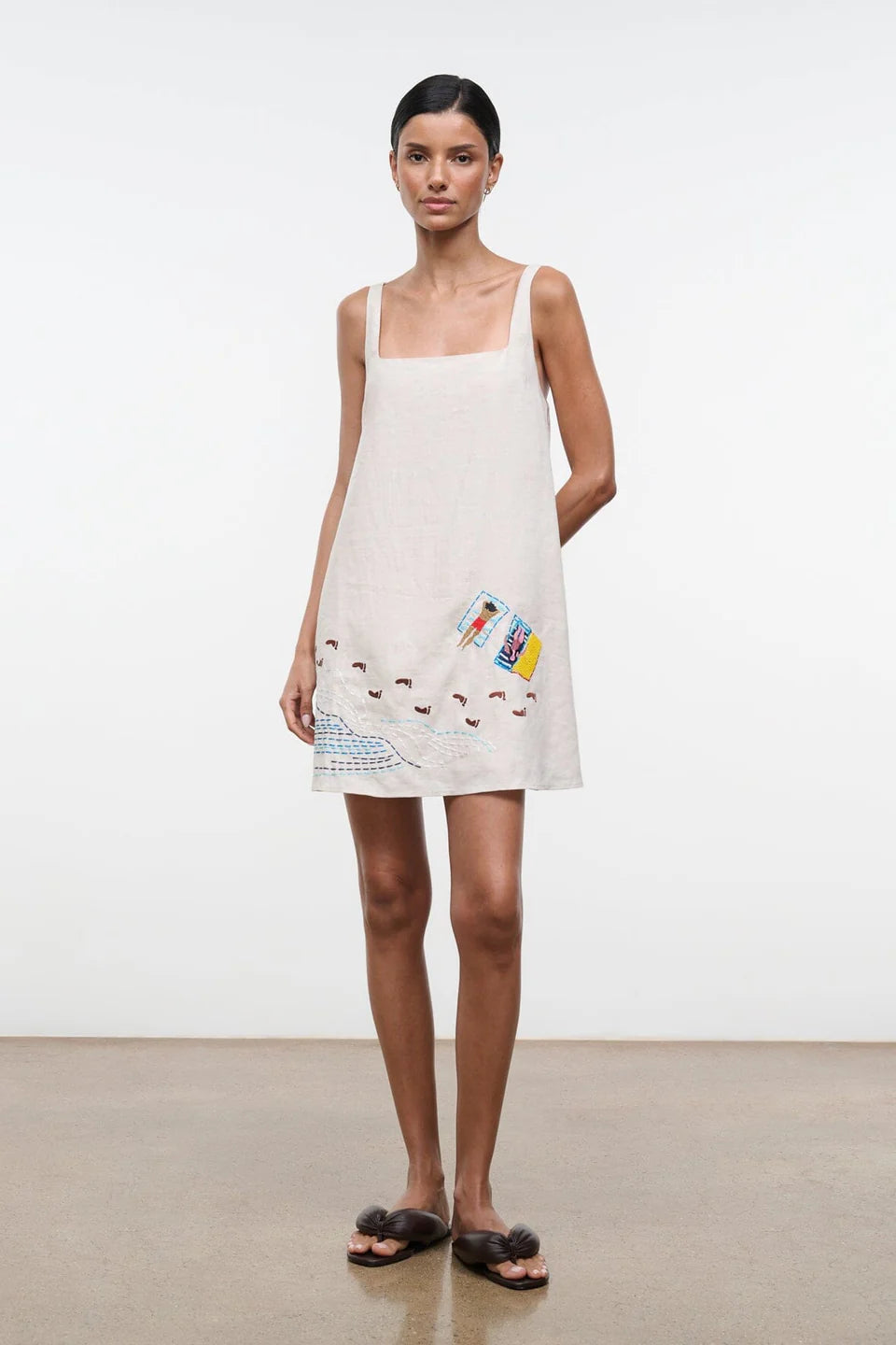 Staud Brio Linen Dress
