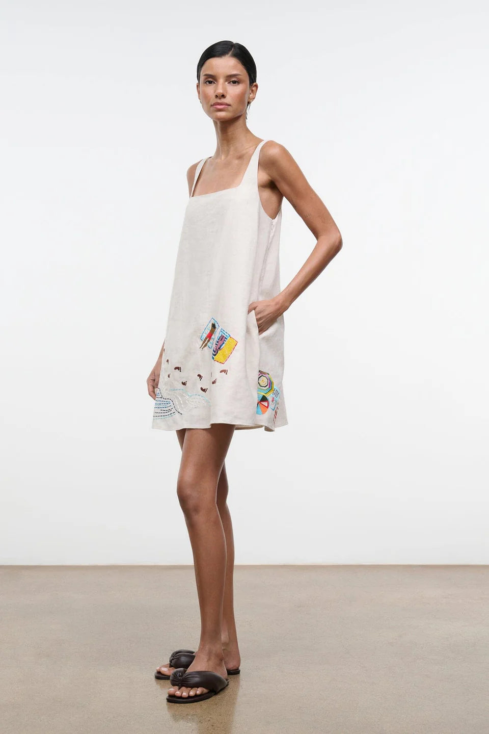 Staud Brio Linen Dress