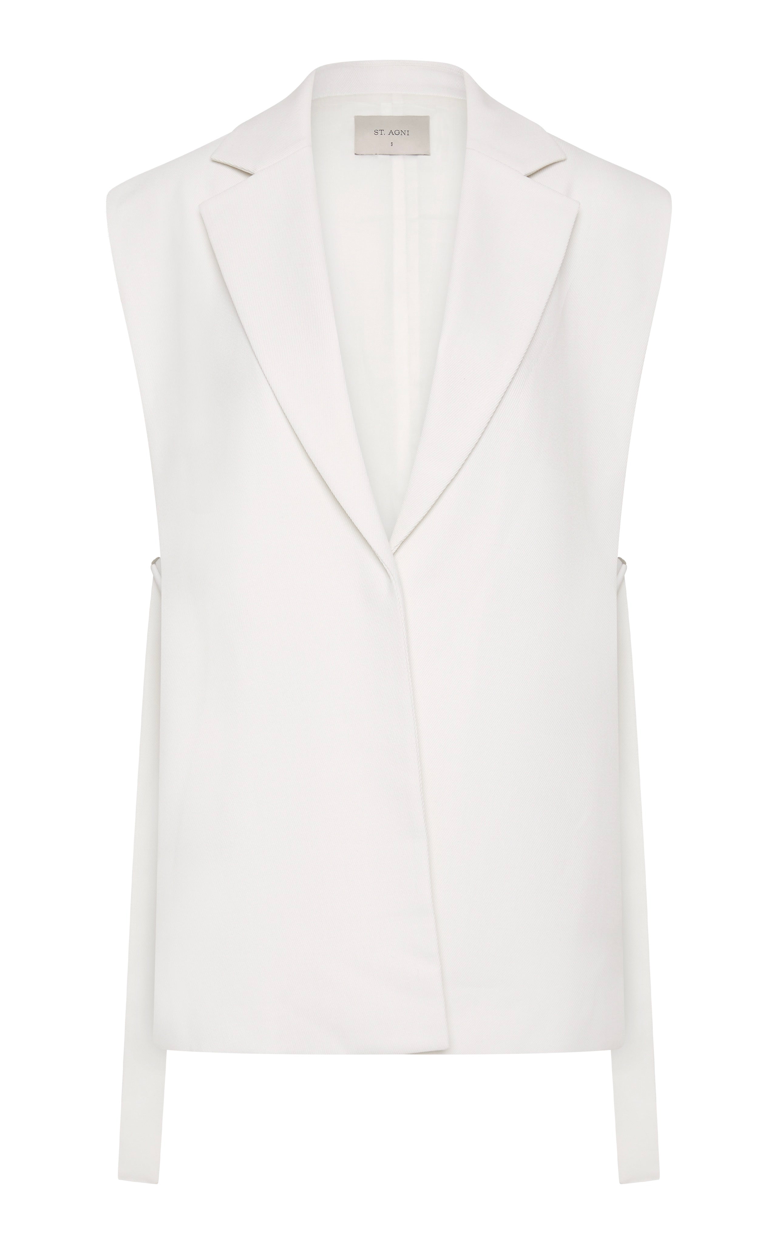St. Agni Relaxed Side Tie Vest - Off White