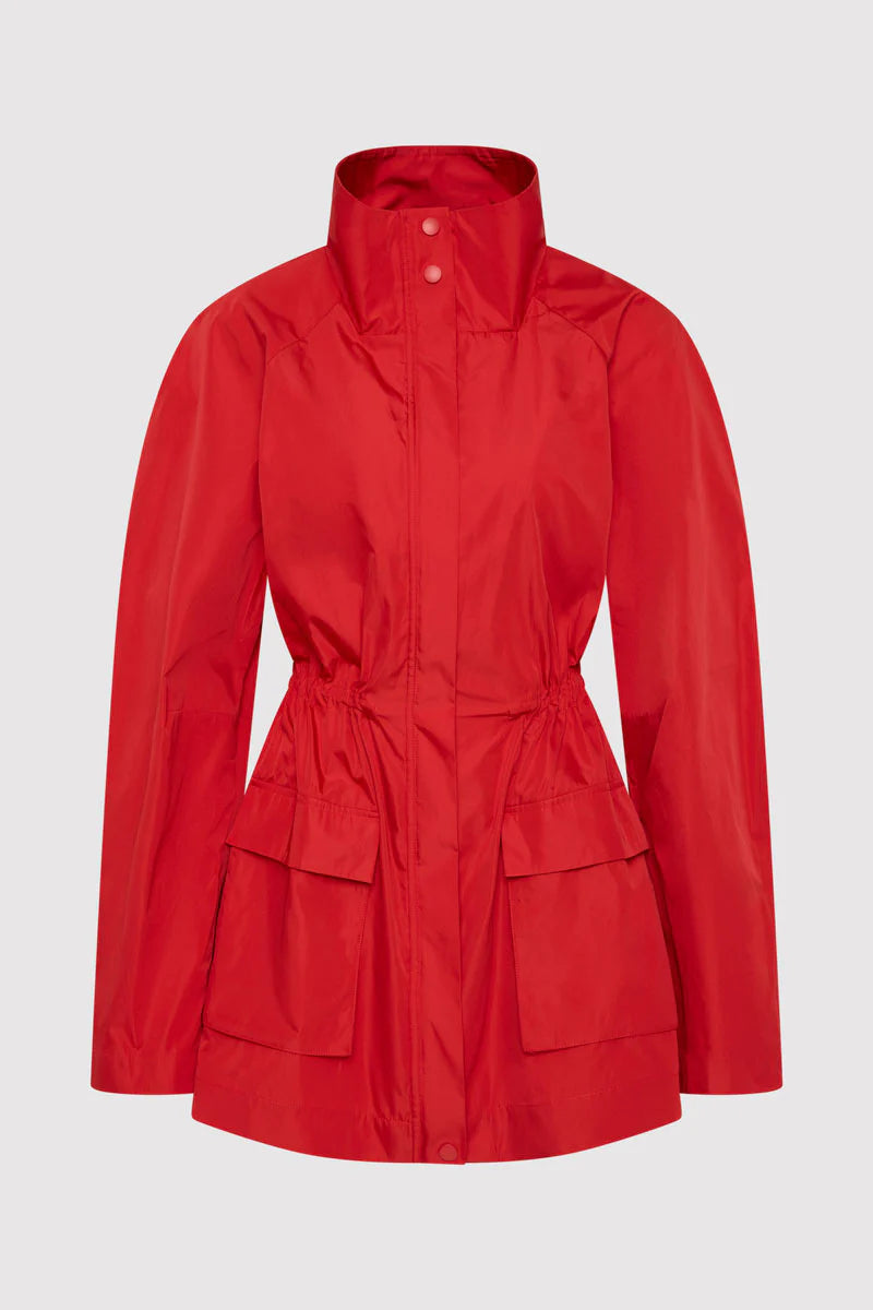 St. Agni Paper Taffeta Parka - Red