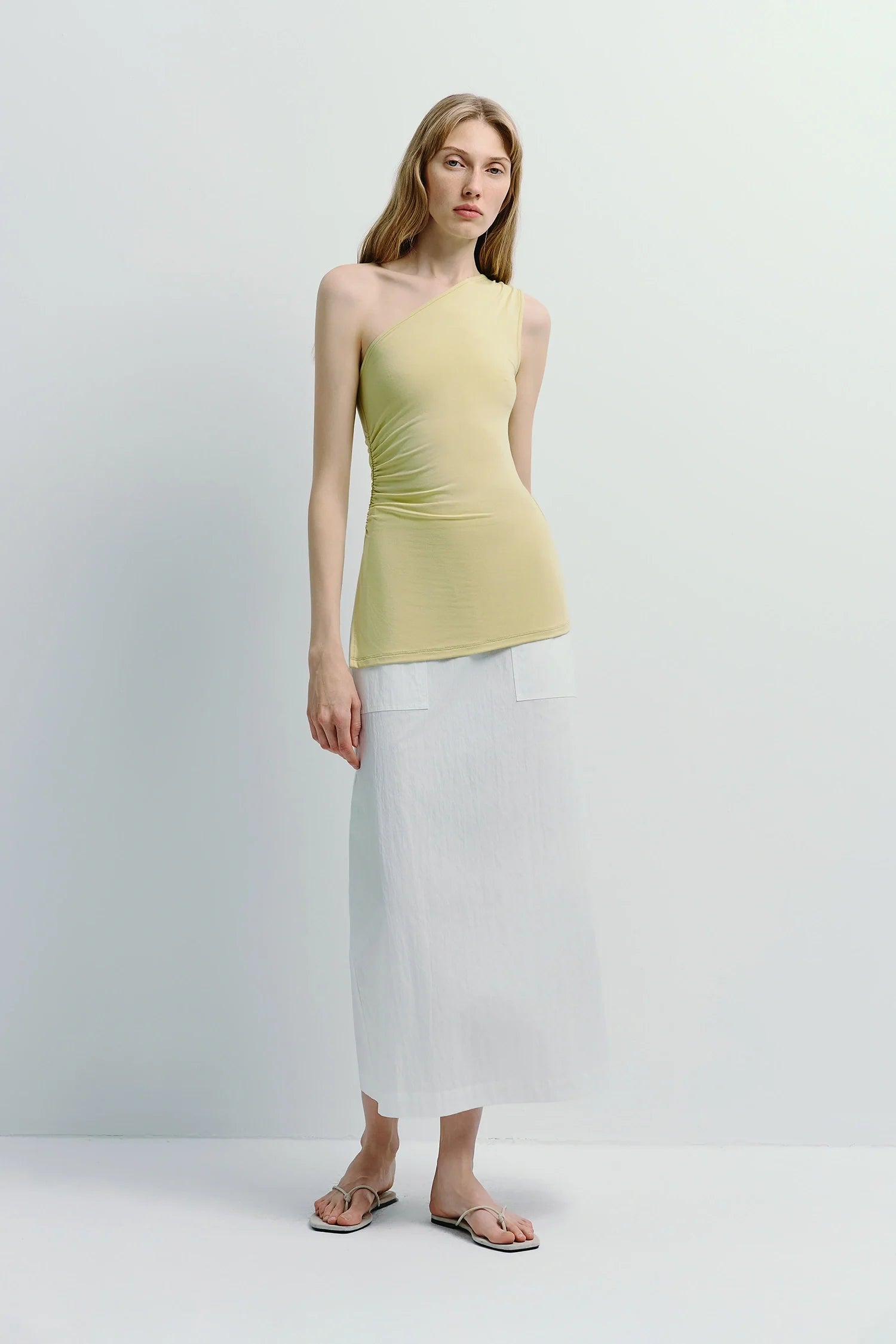 Rue Sophie Savoie Crinkled Poplin Skirt