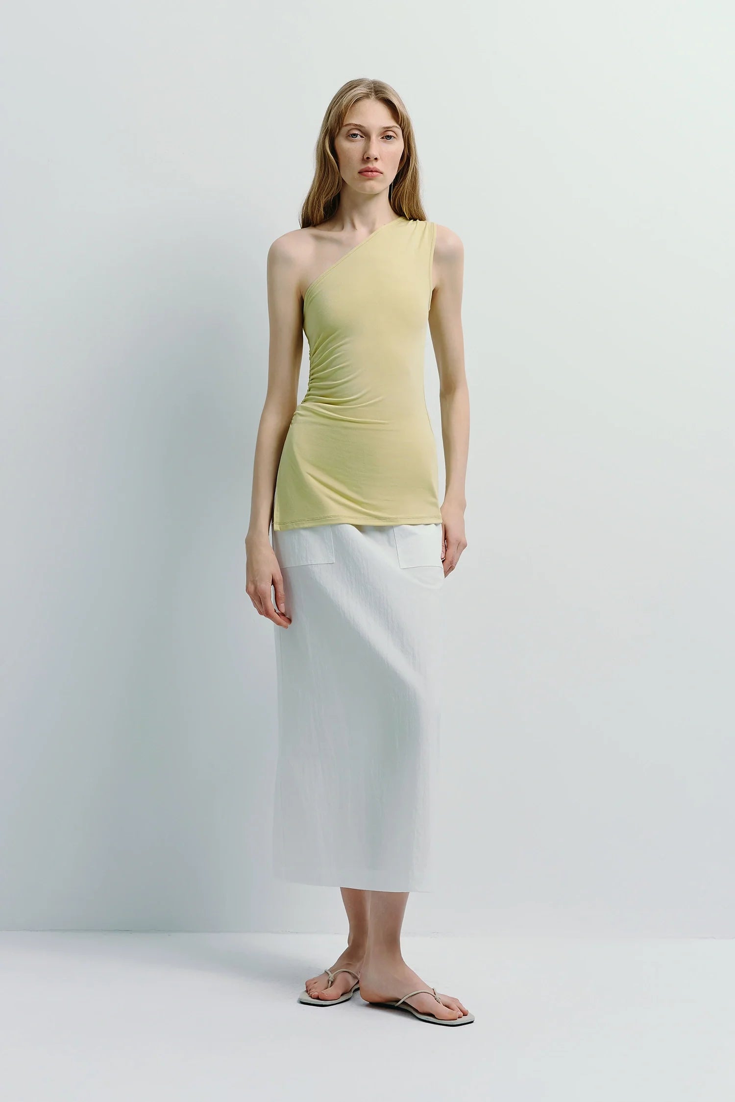 Rue Sophie Savoie Crinkled Poplin Skirt