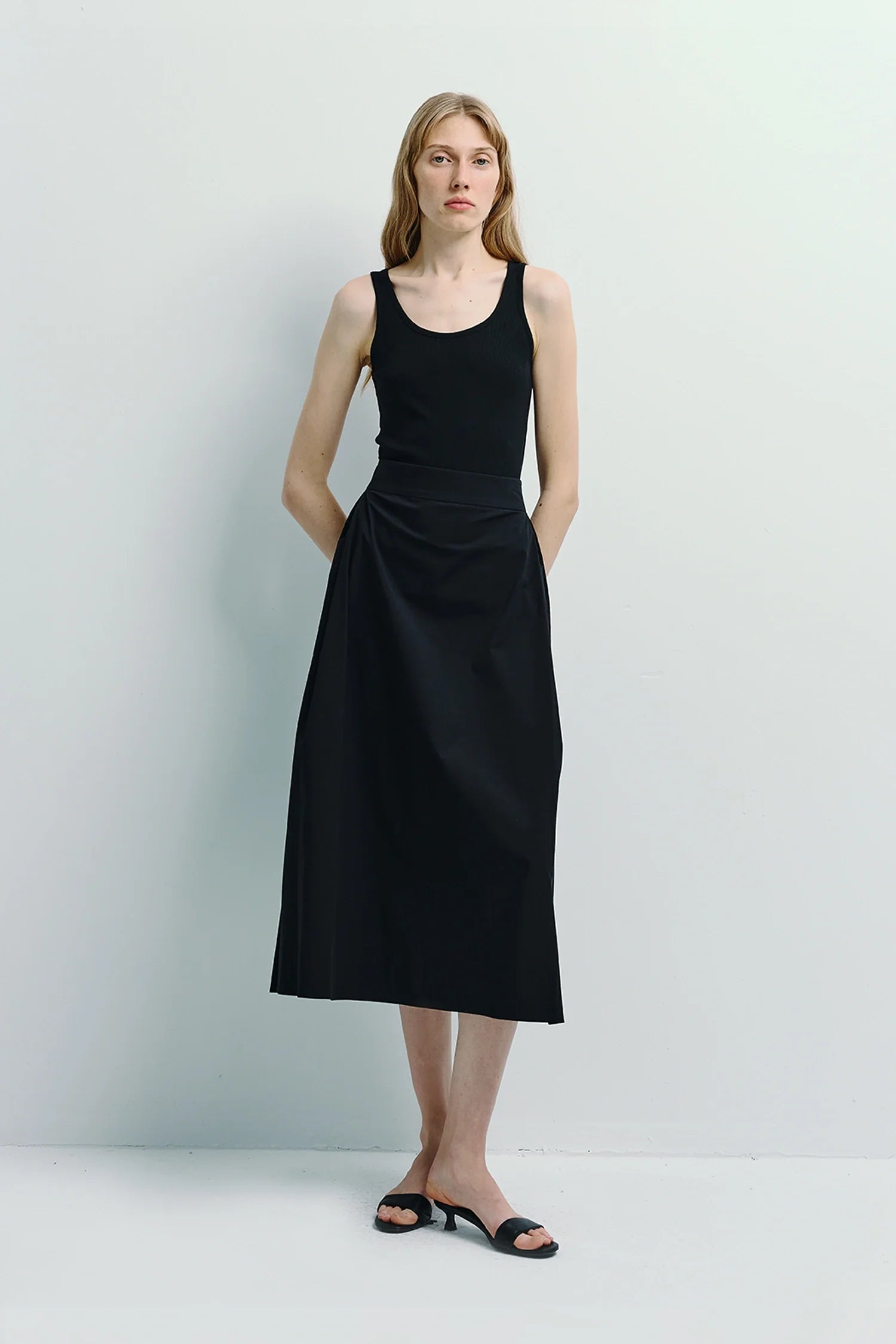 Rue Sophie Orléans Pocket Pleat Skirt
