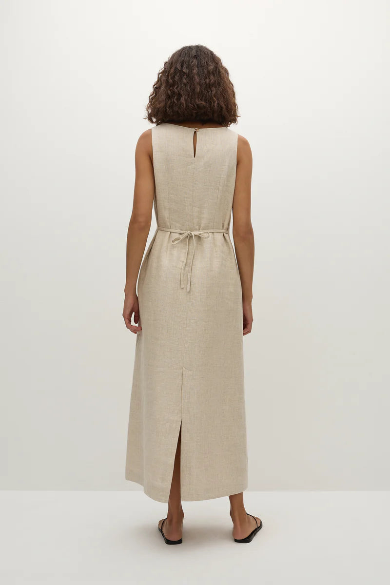 Faithfull Taylor Midi Dress Natural