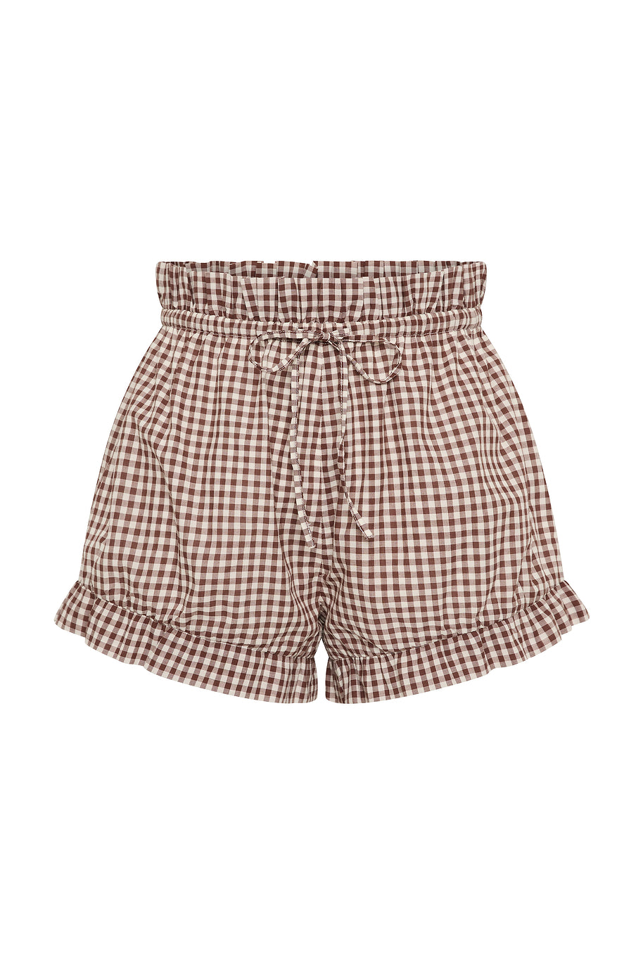 Posse Callie Short - Petite Mocha Gingham