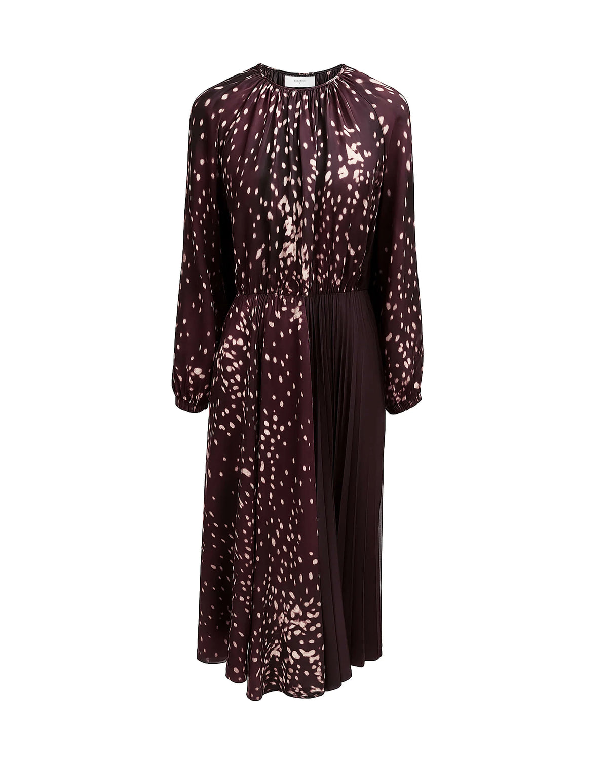 Beatrice B Printed Silk Midi Dress
