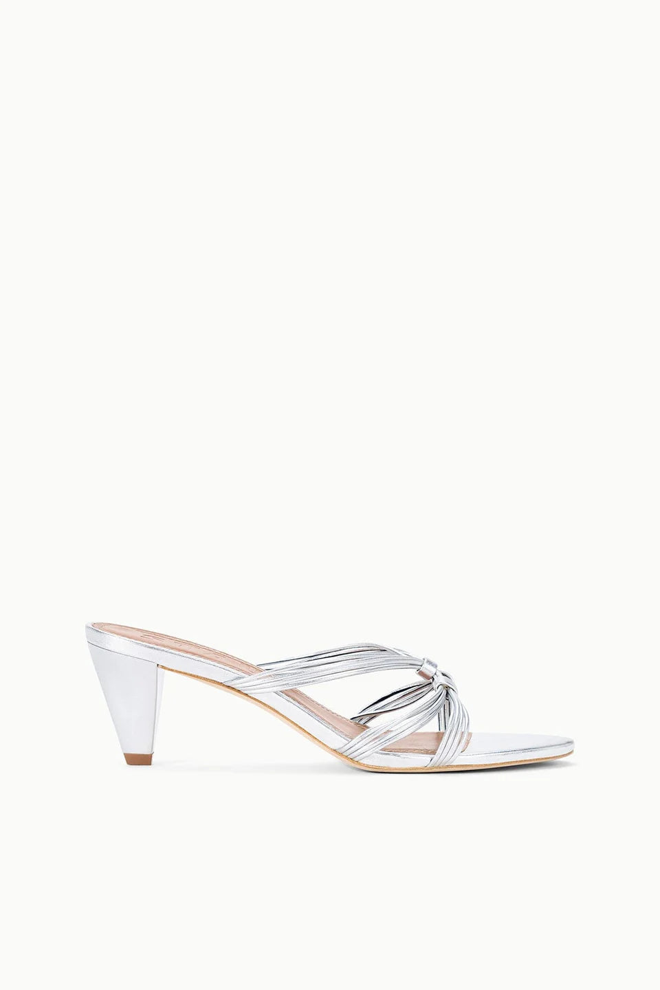 Staud Carrie Mule Silver