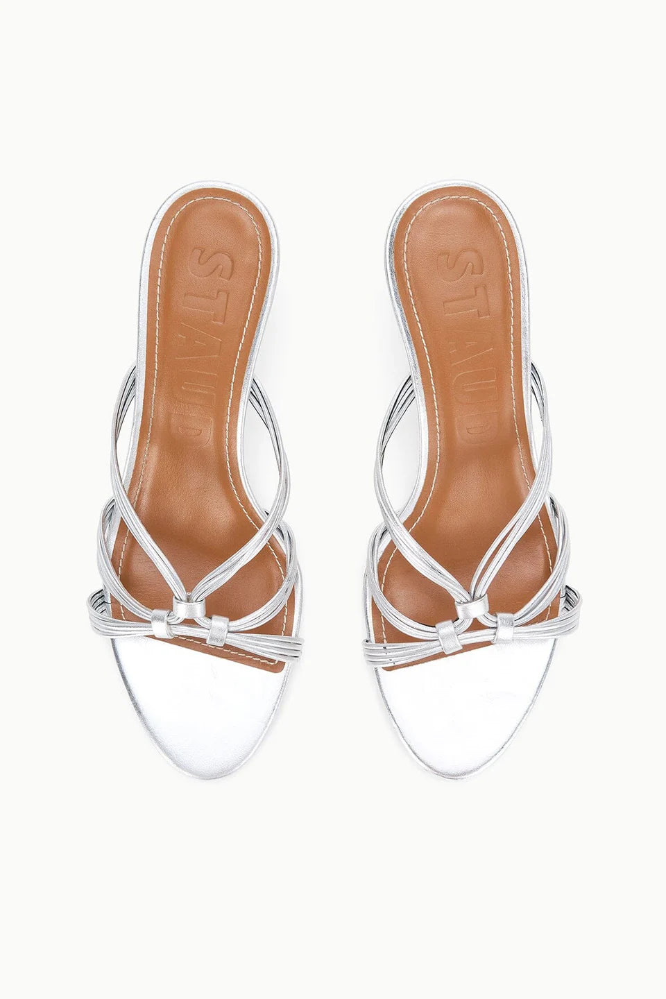Staud Carrie Mule Silver