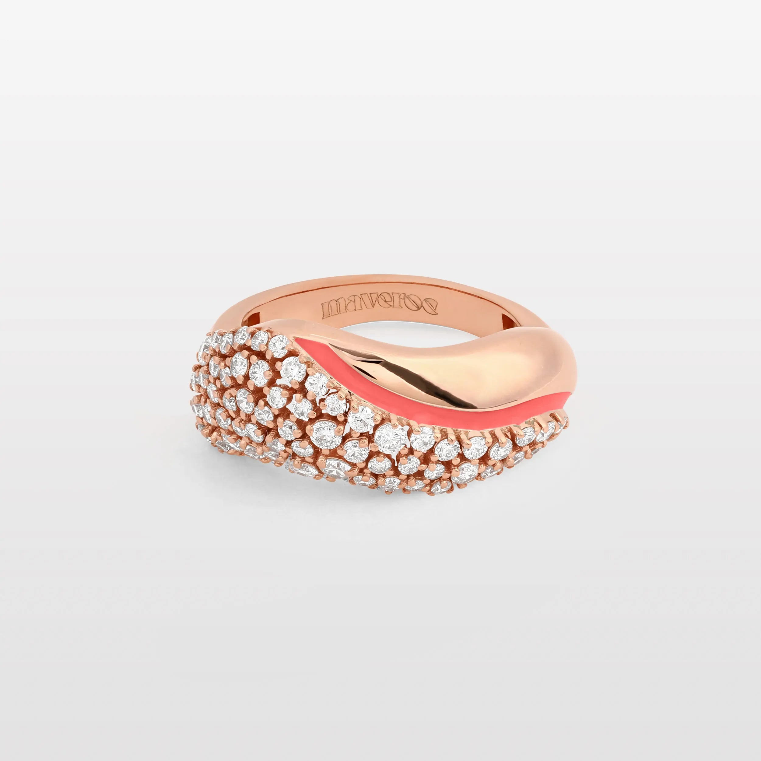 Maveroc Waves Diamond & Enamel Ring