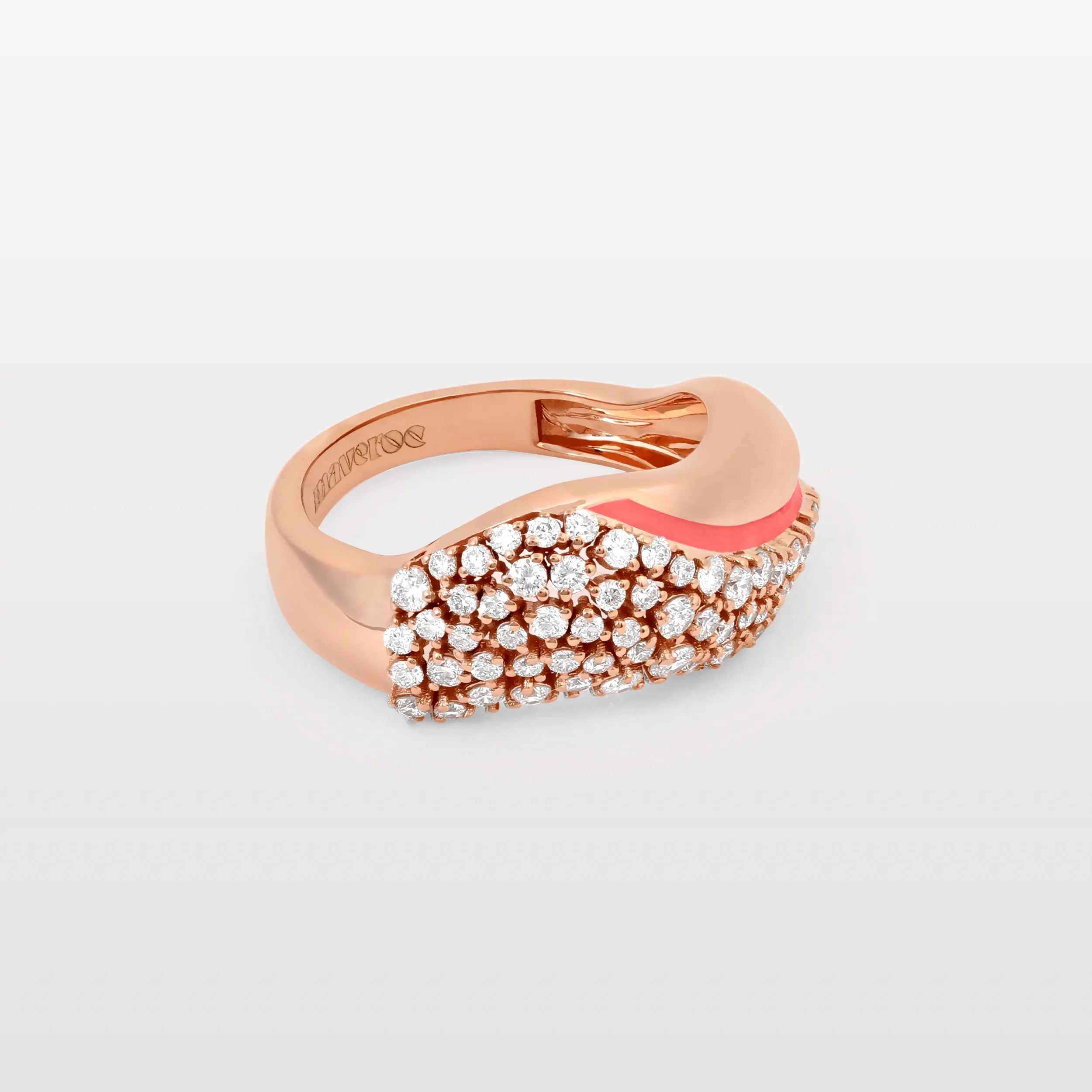 Maveroc Waves Diamond & Enamel Ring