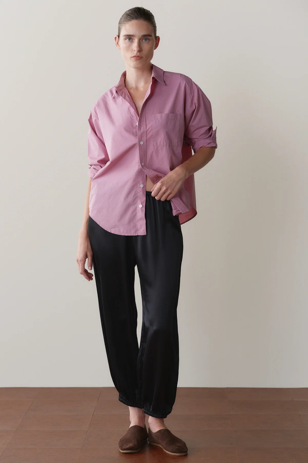 Donni Silk Ballon Pant - Black