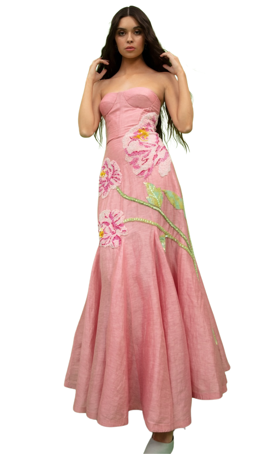 La Fuori Peony Petaleeza Corset Gown