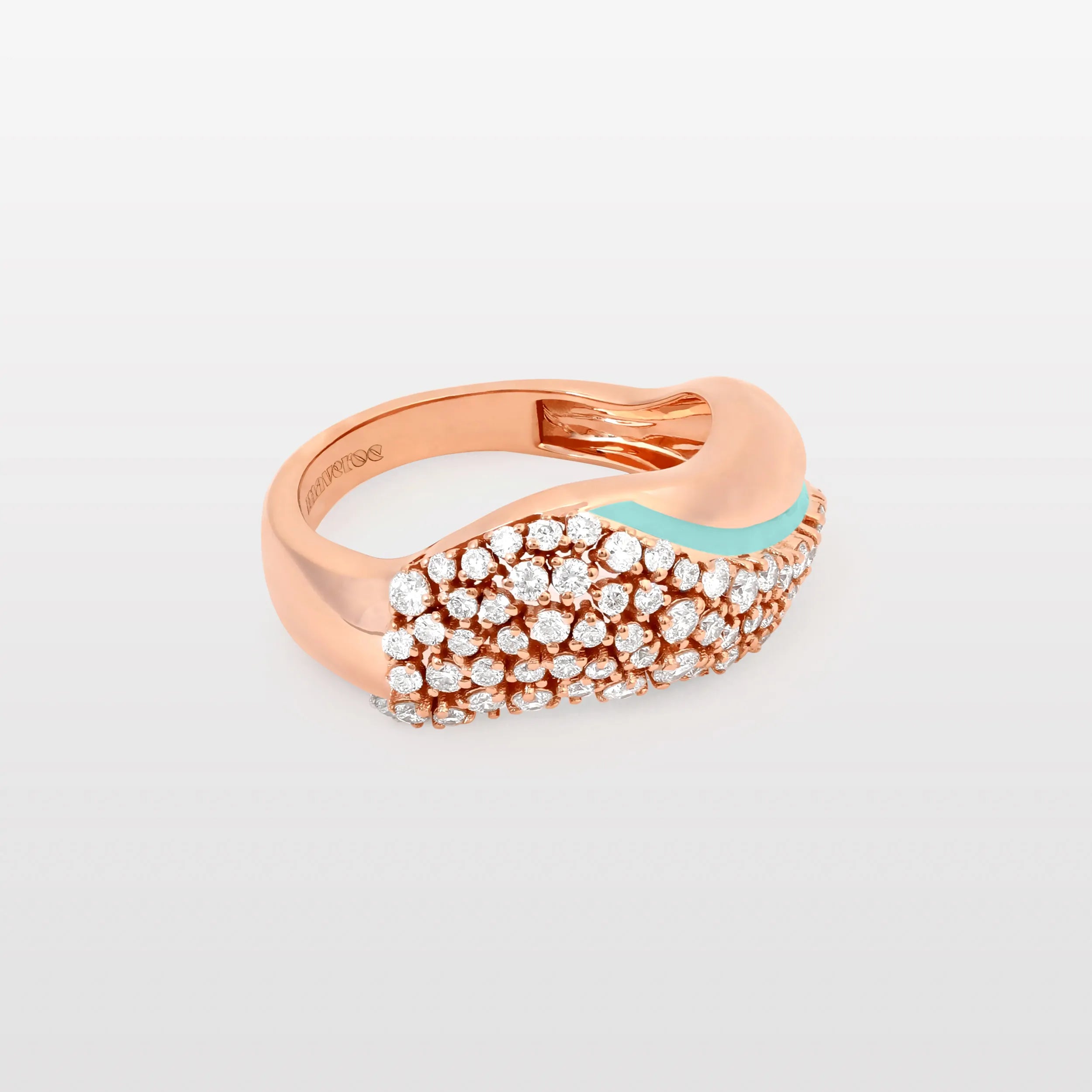 Maveroc Waves Diamond & Enamel Ring