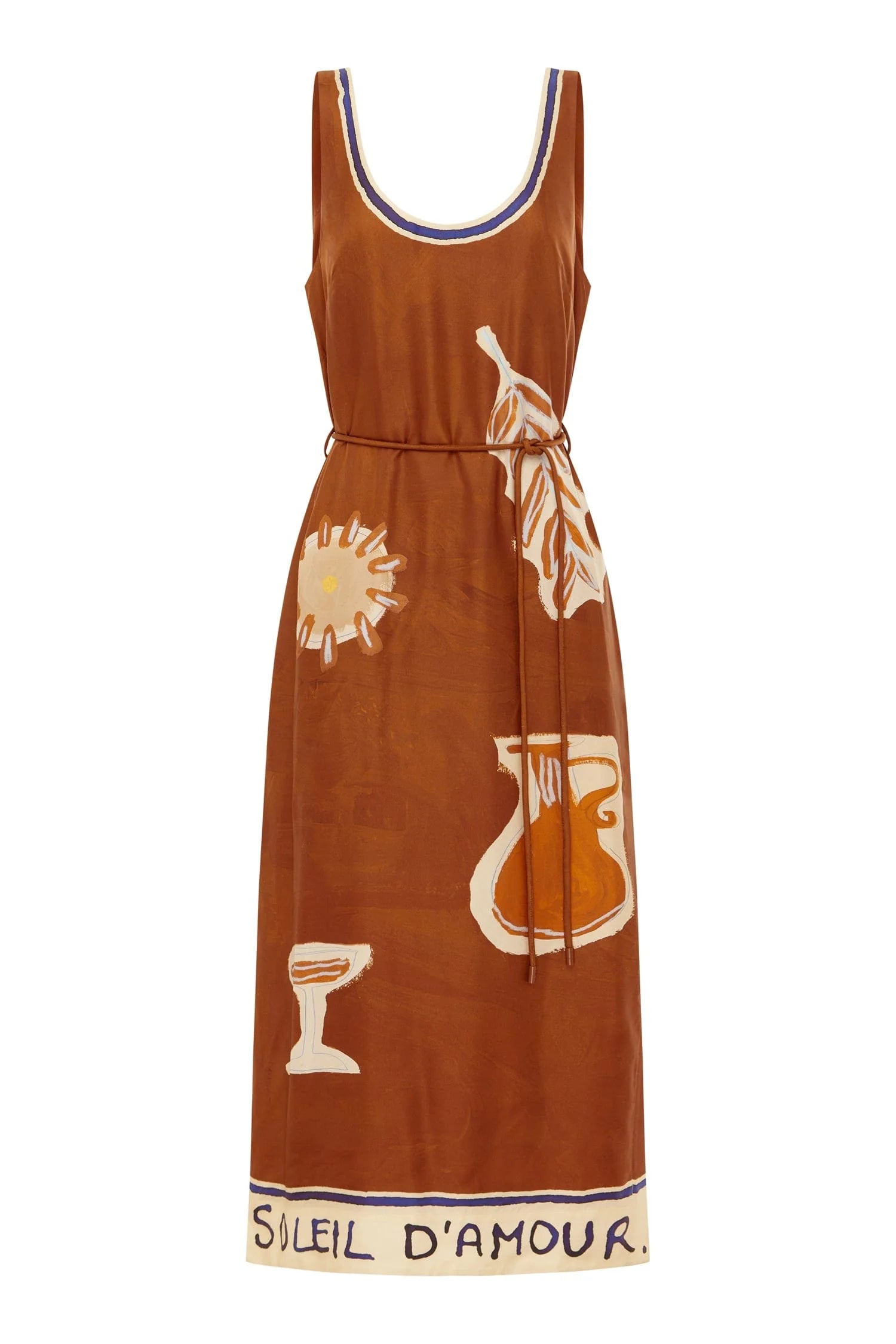 Alemais Soleil D'amour Silk Midi Dress