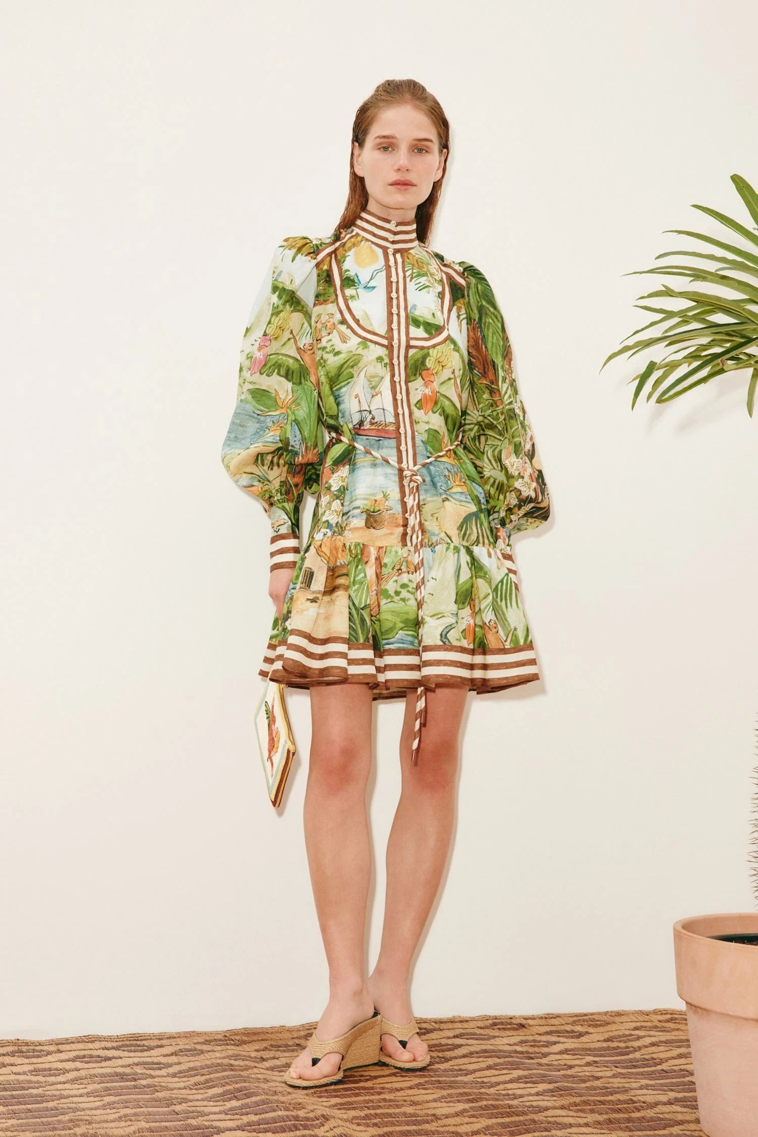 Alemais Toucan Tango Mini Dress